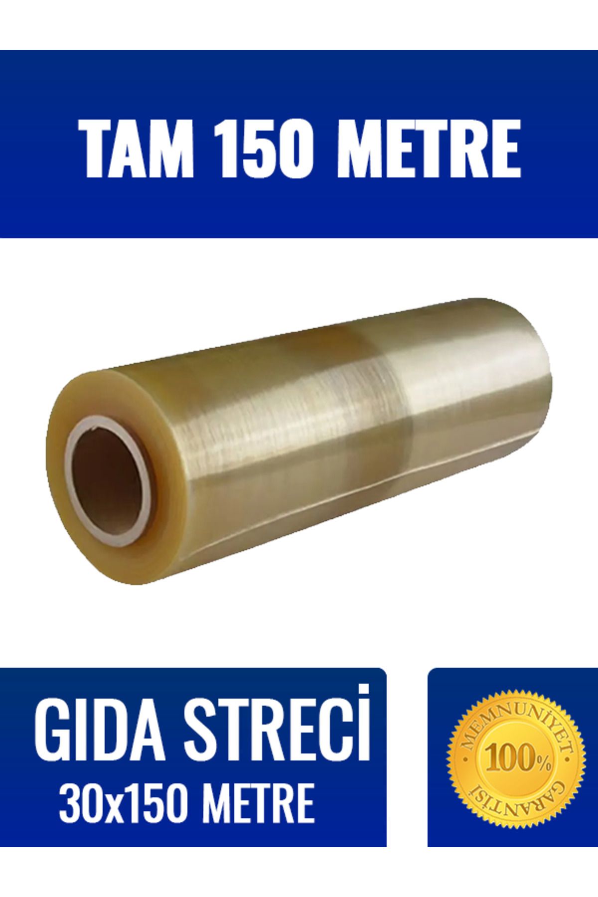 naftGıda Streç Film 30 Cm X150 M. 8 Mikron Ye...