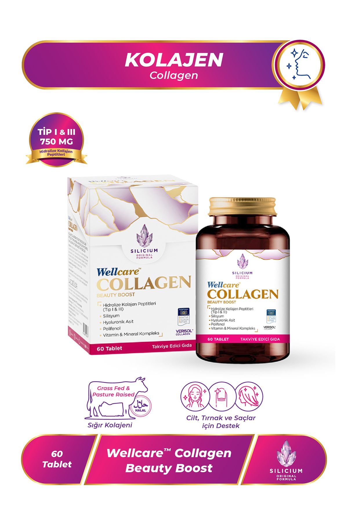 WellcareCollagen BeautyBoost 60 Cilt Tablet