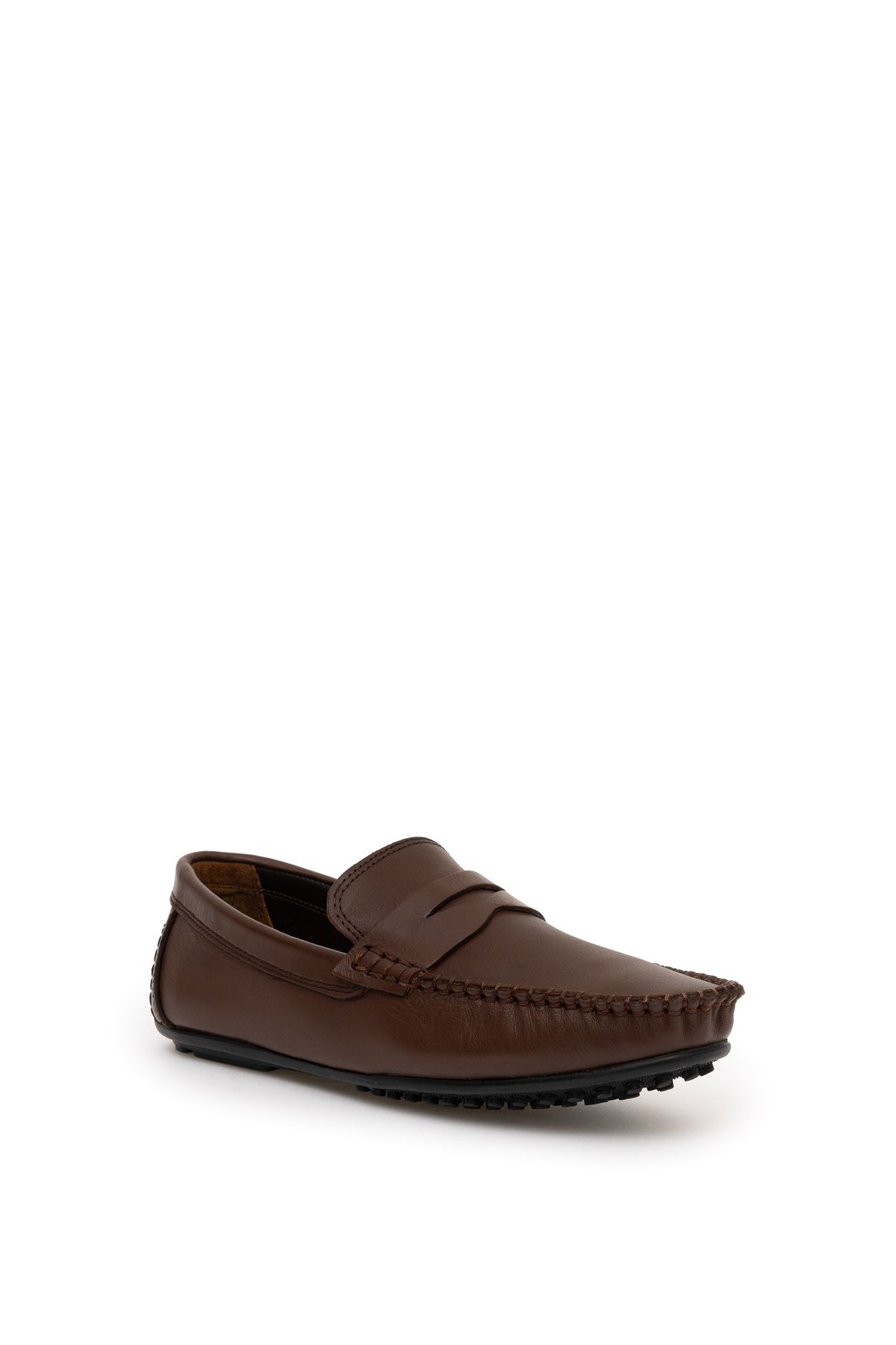 Kahverengi %100 Deri Loafer 50289825-vr029