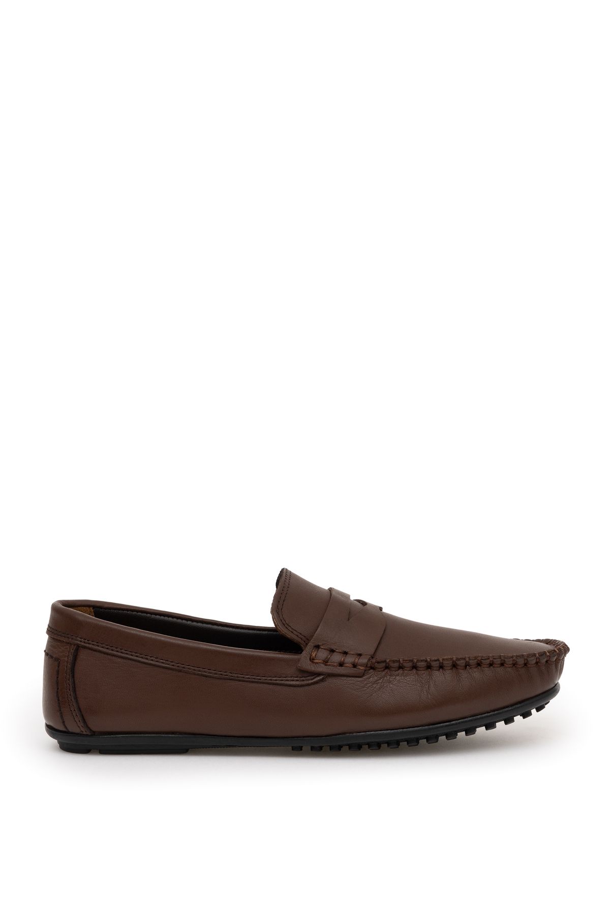 Kahverengi %100 Deri Loafer 50289825-vr029