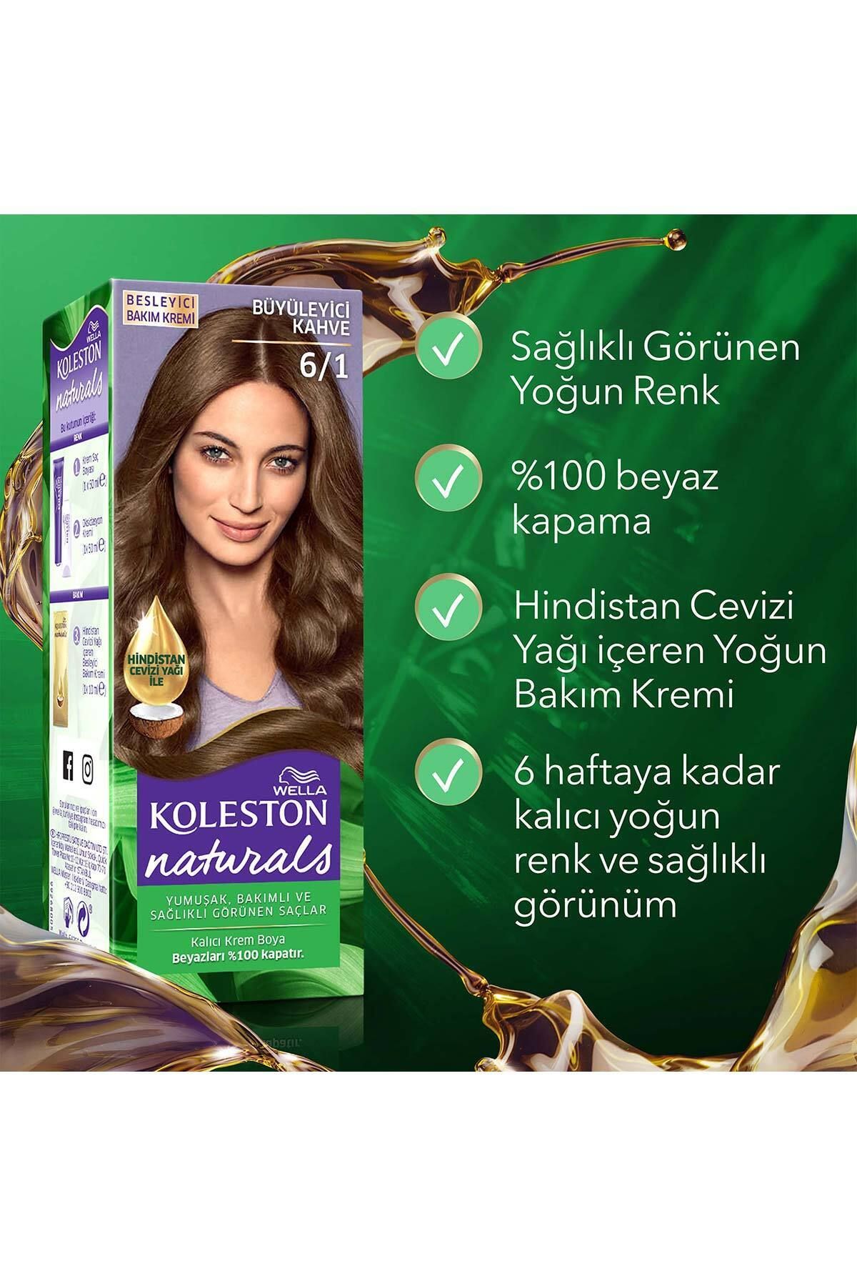 Koleston Saç Boyası Naturals 6/1 Büyüleyici Kahve