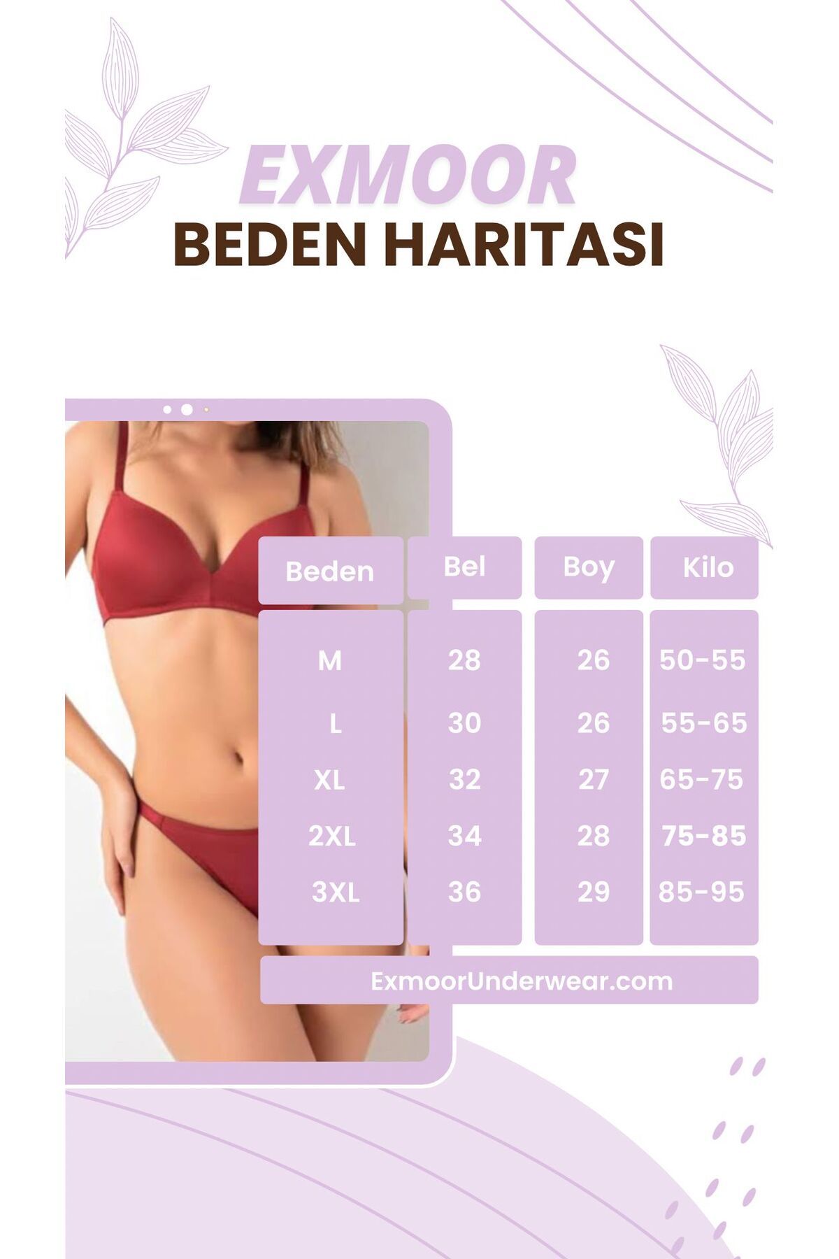 Kadın %100 Pamuk 6'lı Fitilli Bel Bikini Külot