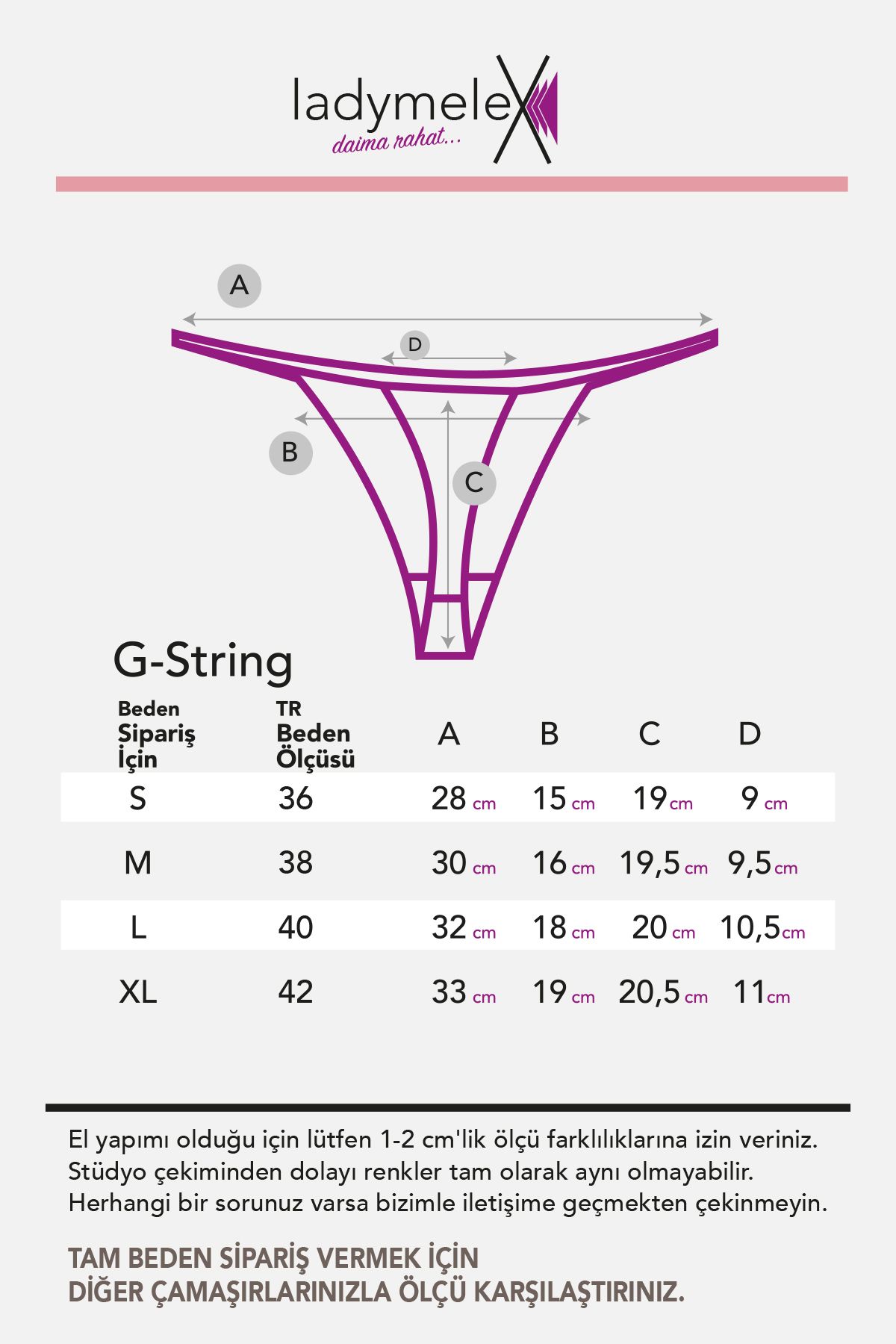 Kadın Tanga, Perfect Fall G String Tanga (S-M-L-XL) 7 Adet Ten Rengi Tanga, %100 Yumuşak Pamuk