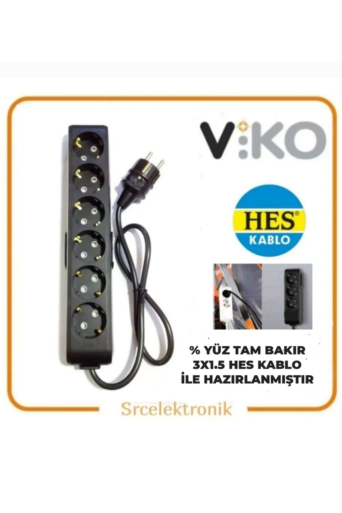 VİKO Viko Multi-Let 6 LI3x1.5 TAM BAKIR HES K...