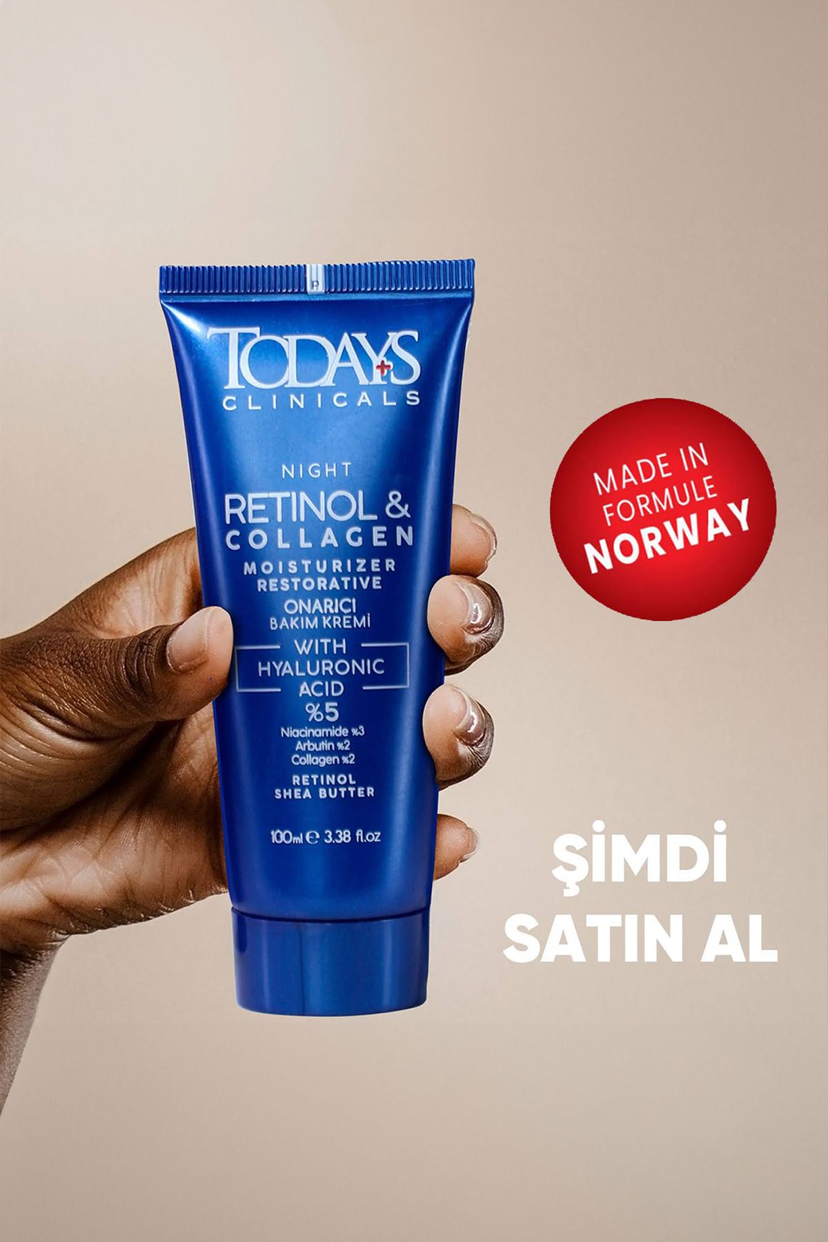 Onarıcı Krem - Retinol Shea Butter Hyaluronic Acıd %5 Collagen % 2 Arbutin % 2