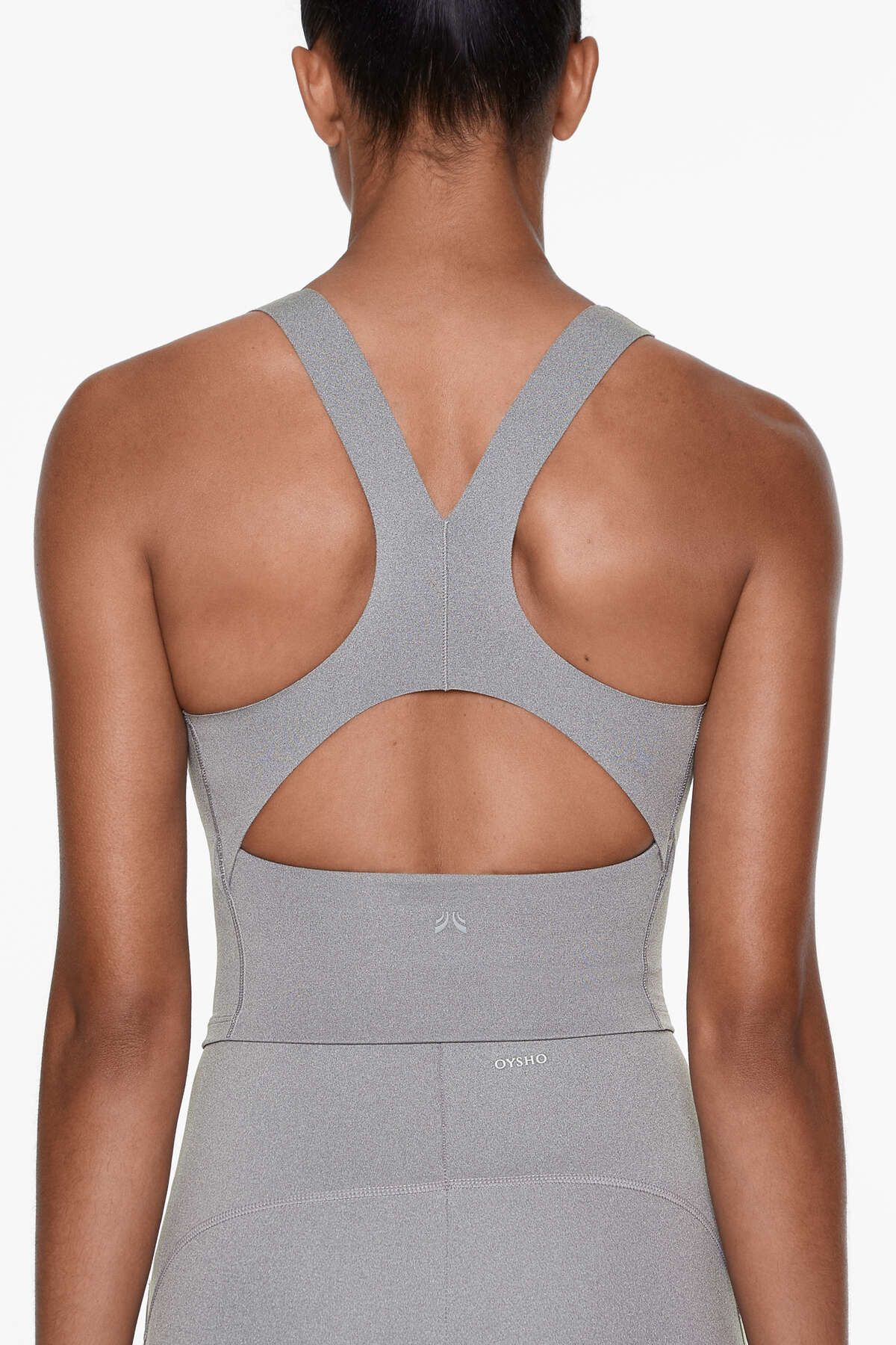 Oysho V yaka compressive tanktop