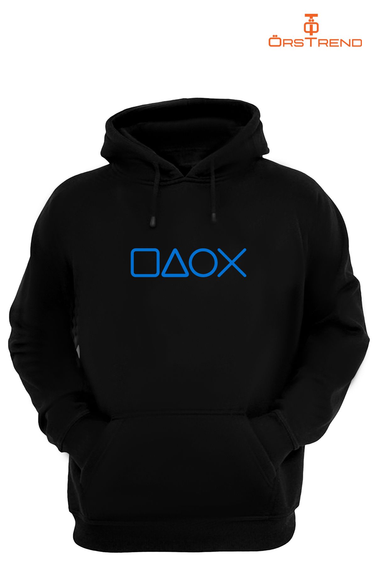 Playstation Baskılı Unisex Kapşonlu Sweatshirt