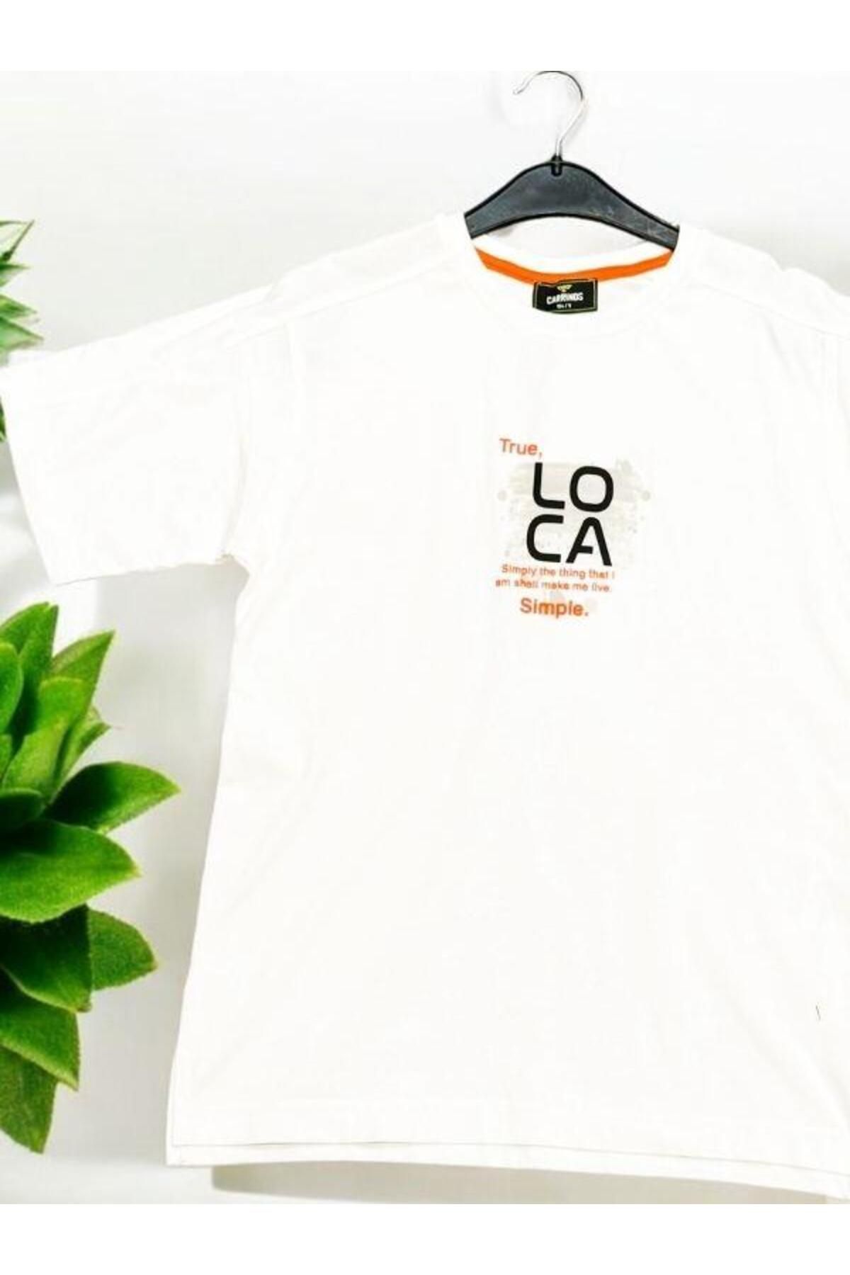 Erkek Çocuk Pamuklu Loca Yazılı Tshirt