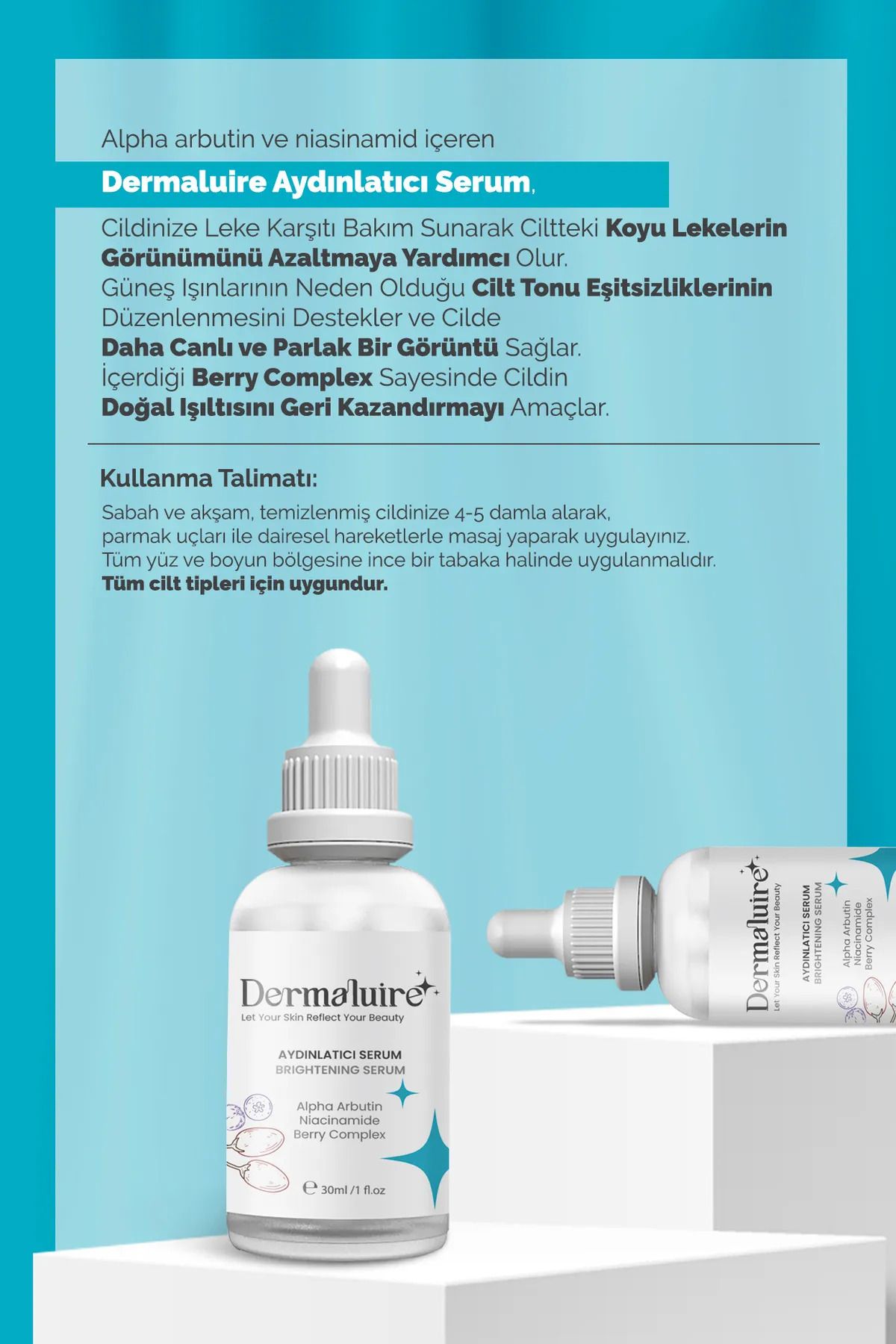 Aydınlatıcı Ve Ton Eşitleyici Bakım Seti ( Vitamin C Serum, Aydınlatıcı Serum)