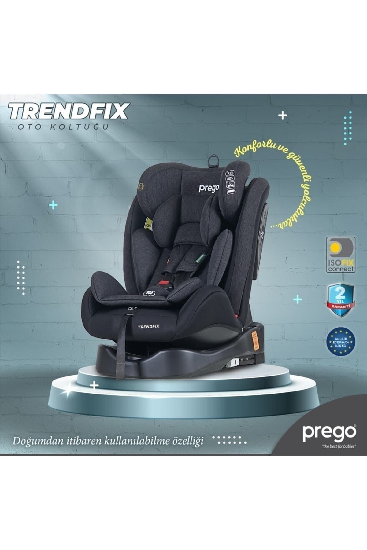 babydoor Prego Trendfix 0-36Kg Isofix'li Oto...