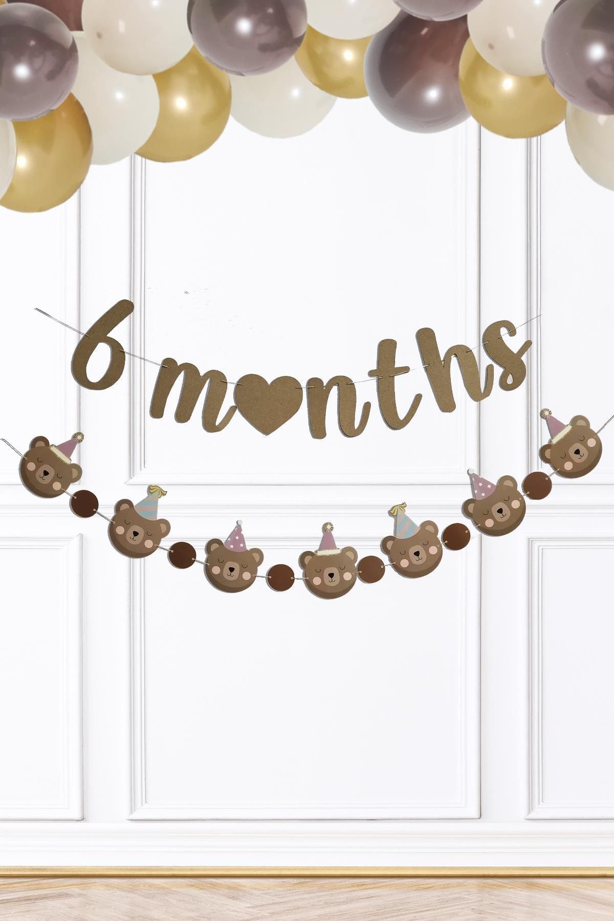 PEKSHOP Ayı Konsept 6 MonthsBanner Yarım Yaş...