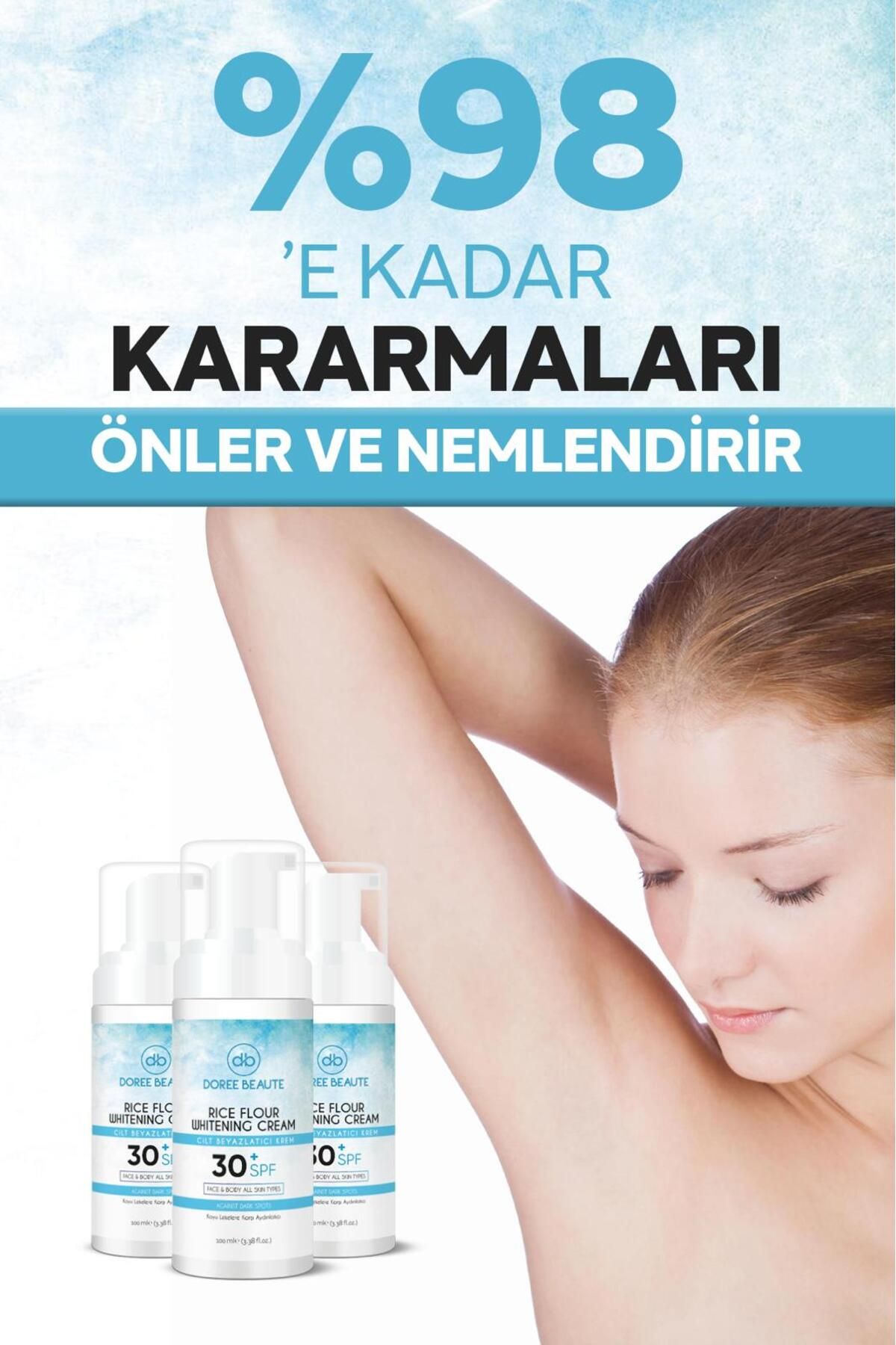 Cilt beyazlatıcı aydınlatıcı leke karşıtı karşıtı bakım kremi 100 ml