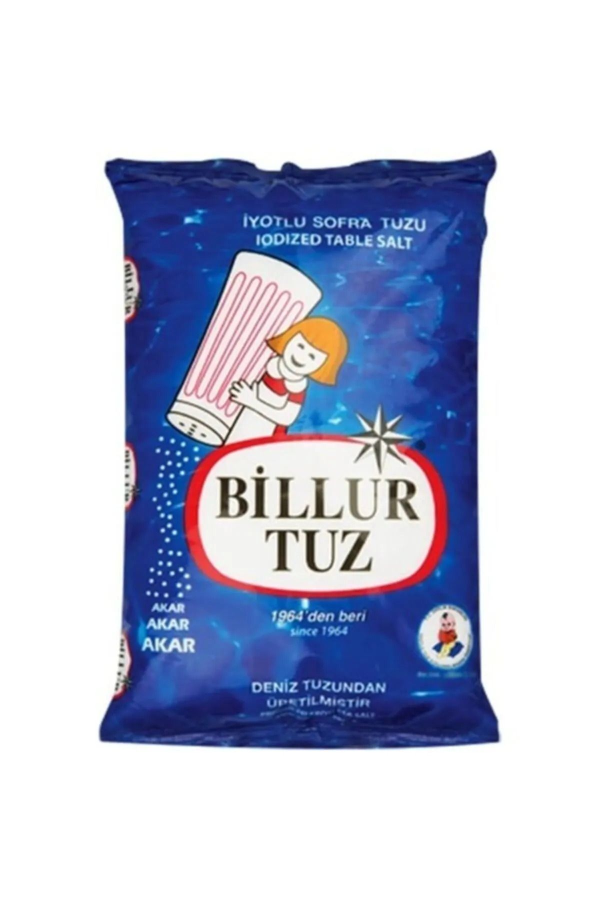 Billur Sofralık İyotlu Tuz750 G x 30 Adet (Ko...