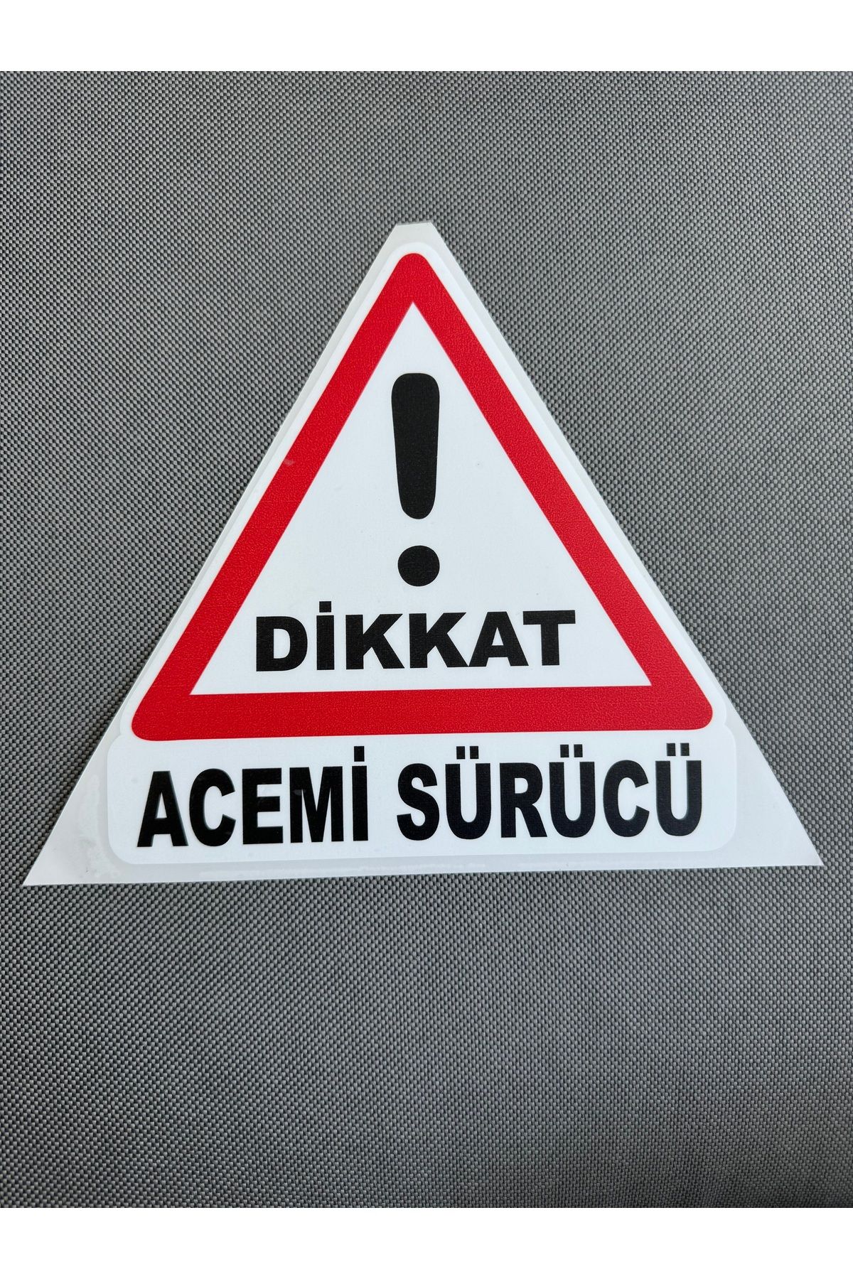 BUTİKPLAKA Dikkat AcemiSürücü Sticker