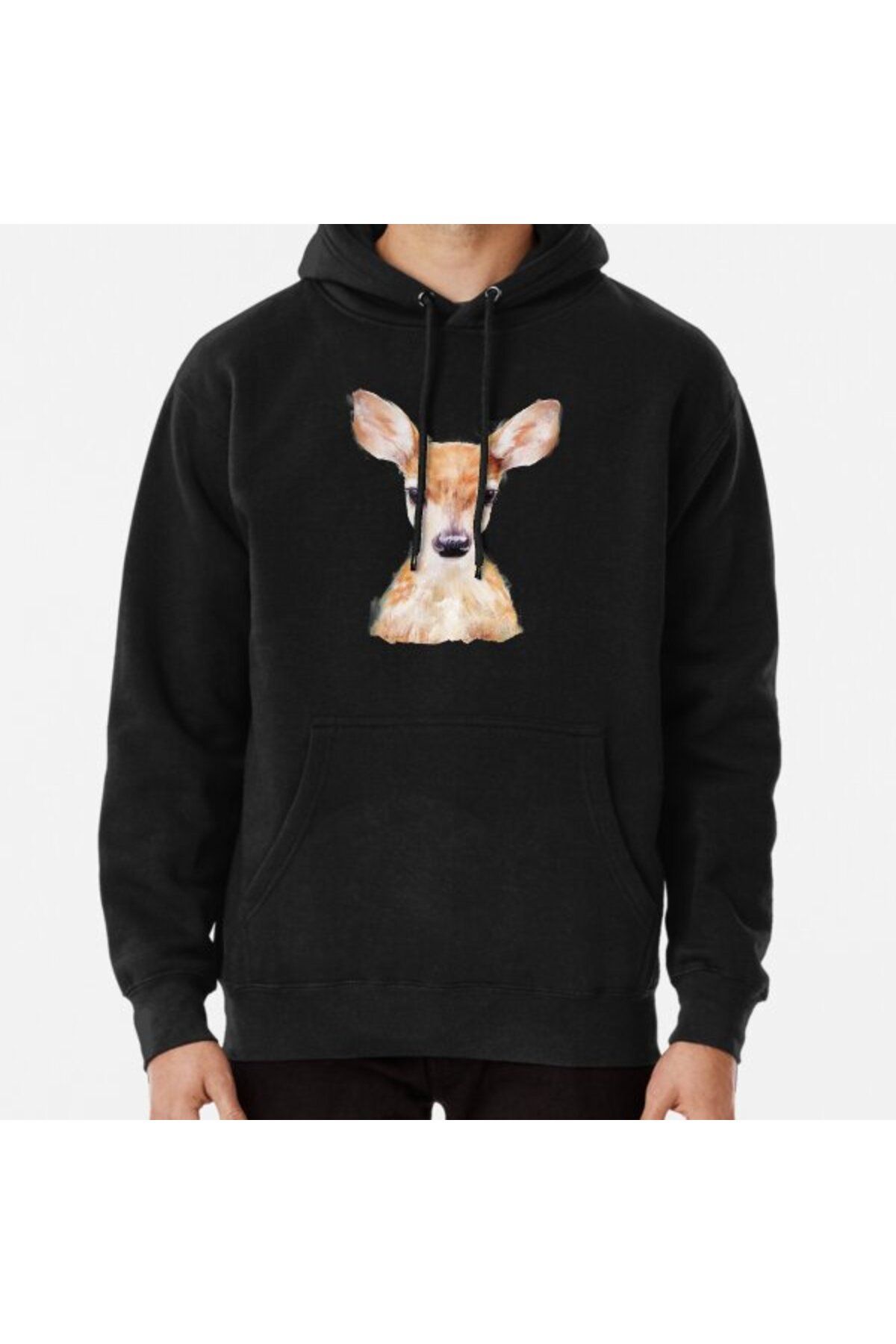 Hvit Stein Little DeerBaskılı Sweatshirt