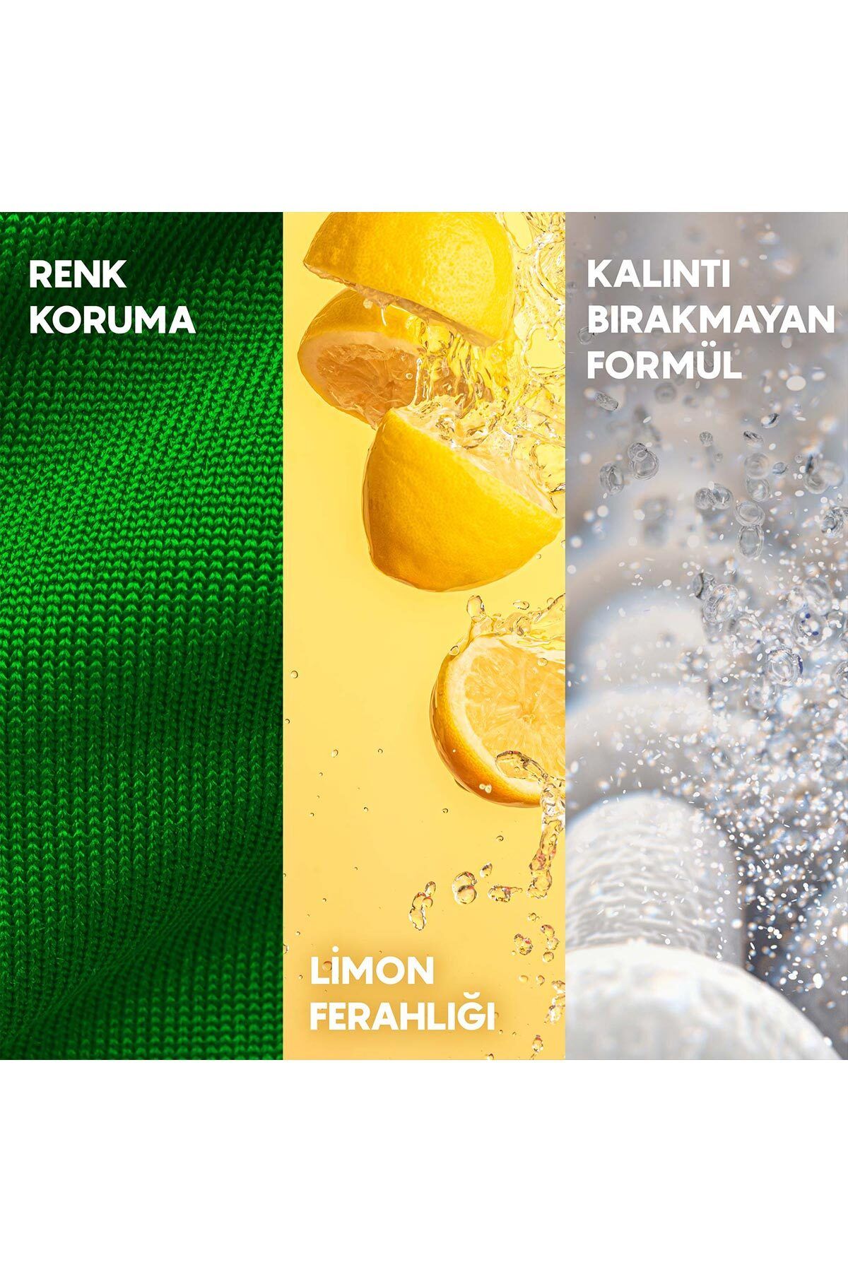 Toz Çamaşır Deterjanı Renkliler Ve Beyazlar Için Limon Ve Karbonat 8 Kg X2