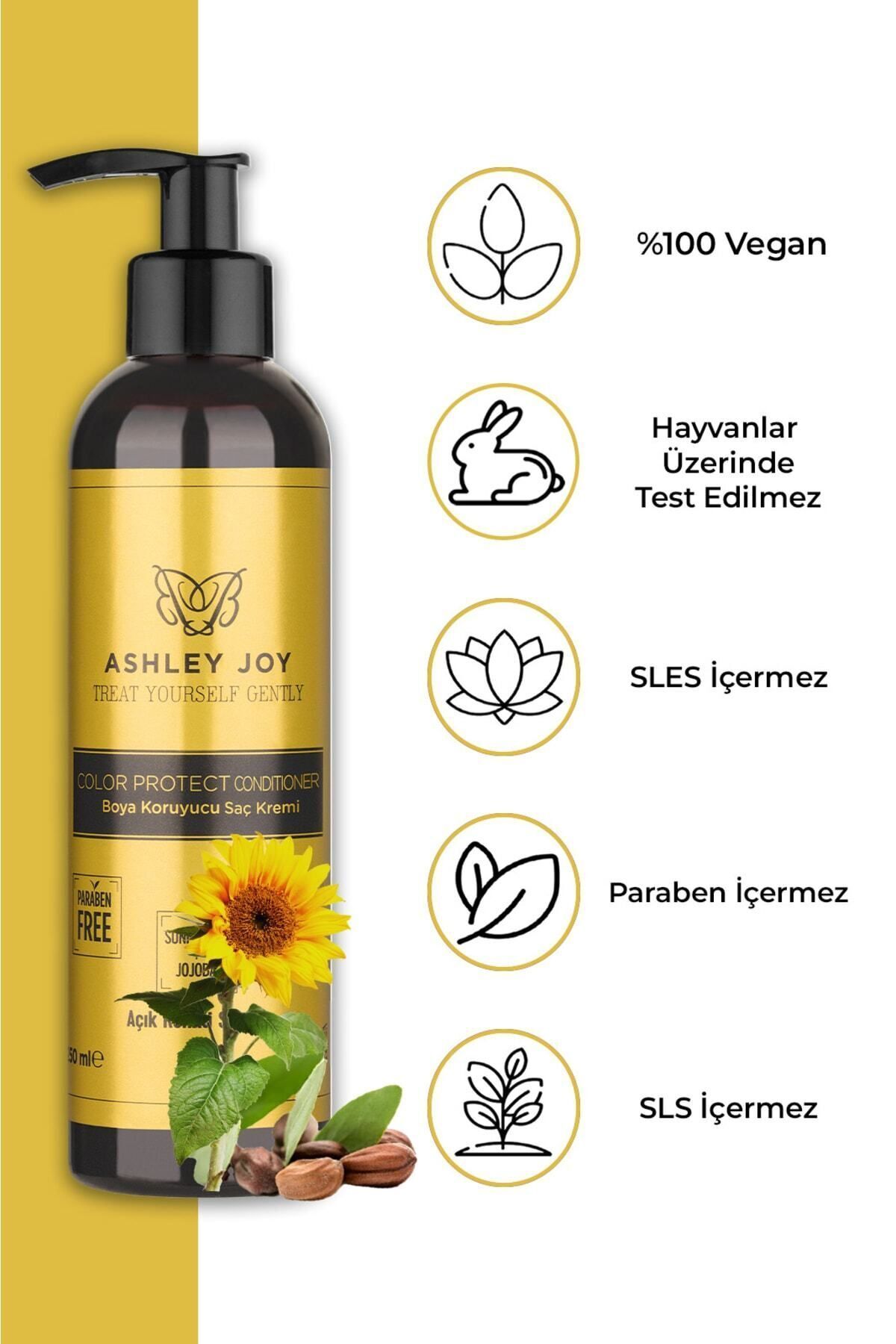 Açık Renk Boyalı Saçlara Özel Jojoba Ve Badem Yağı Içeren Renk Koruyucu Saç Kremi 250 ml