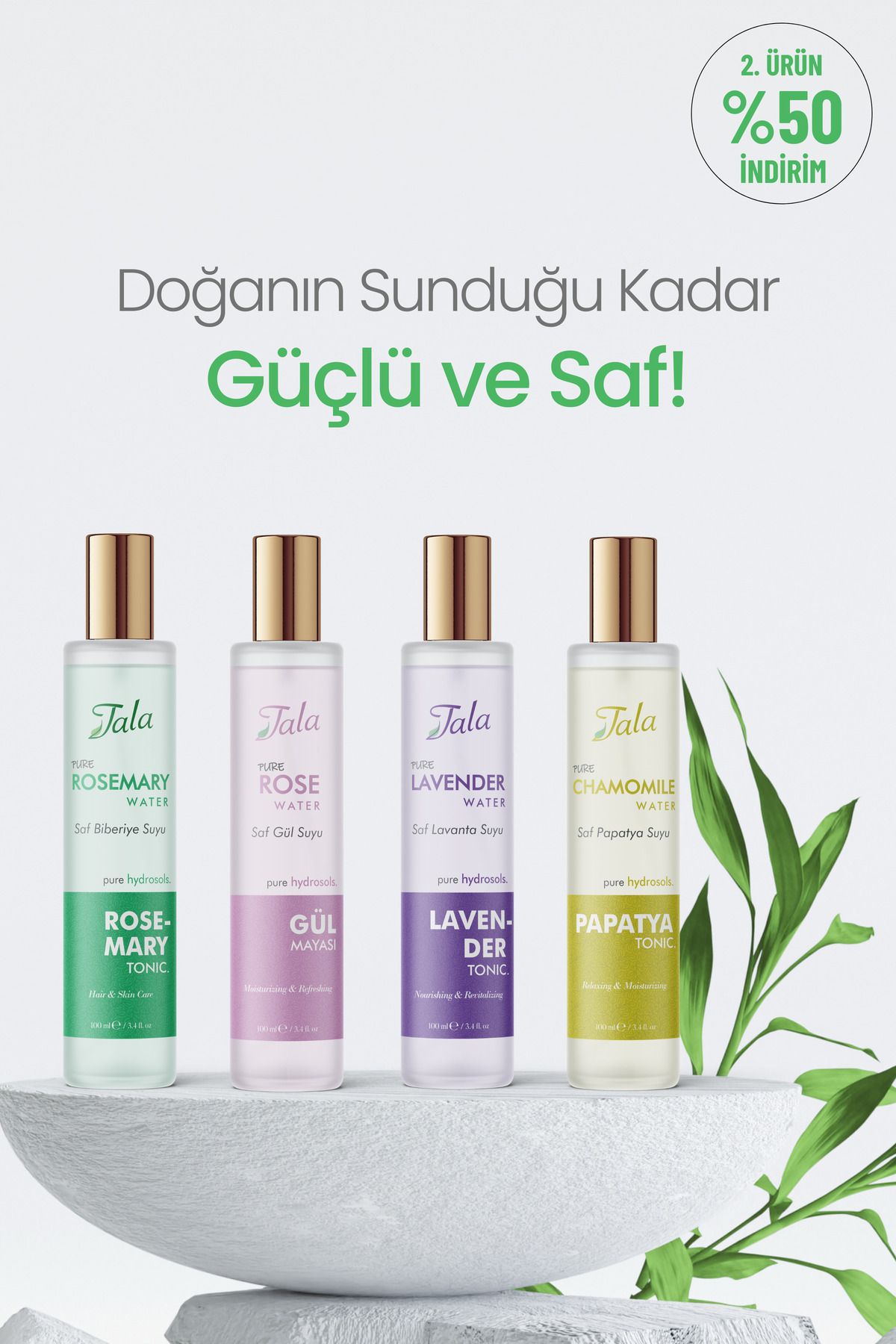 Biberiye Suyu Güçlendirici Saç Toniği %100 Saf Ve Doğal Hızlı Saç Uzatma Dökülme Karşıtı 100 ml