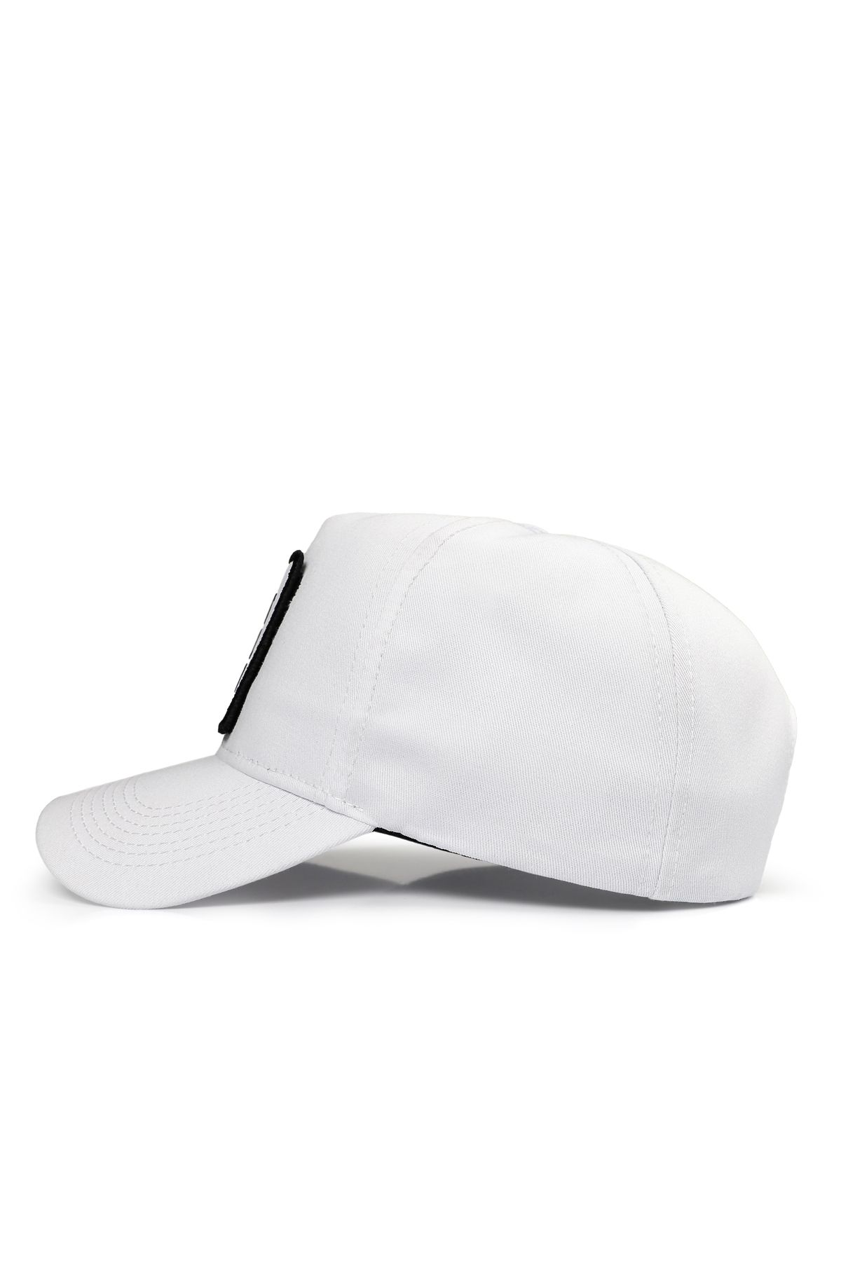 V1 Baseball 7 Numara - 5 Kod Logolu Unisex Beyaz Şapka (Cap)