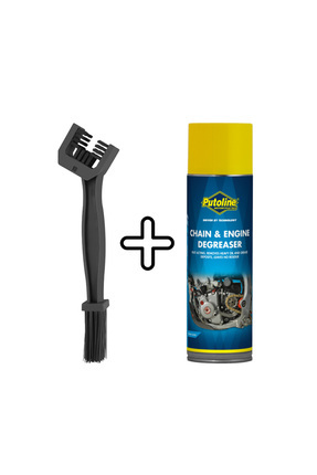 500 ML AEROSOL PUTOLİNE CHAİN & ENGİNE DEGREASER ZİNCİR TEMİZLEME + TEMİZLEME FIRÇASI Image 4