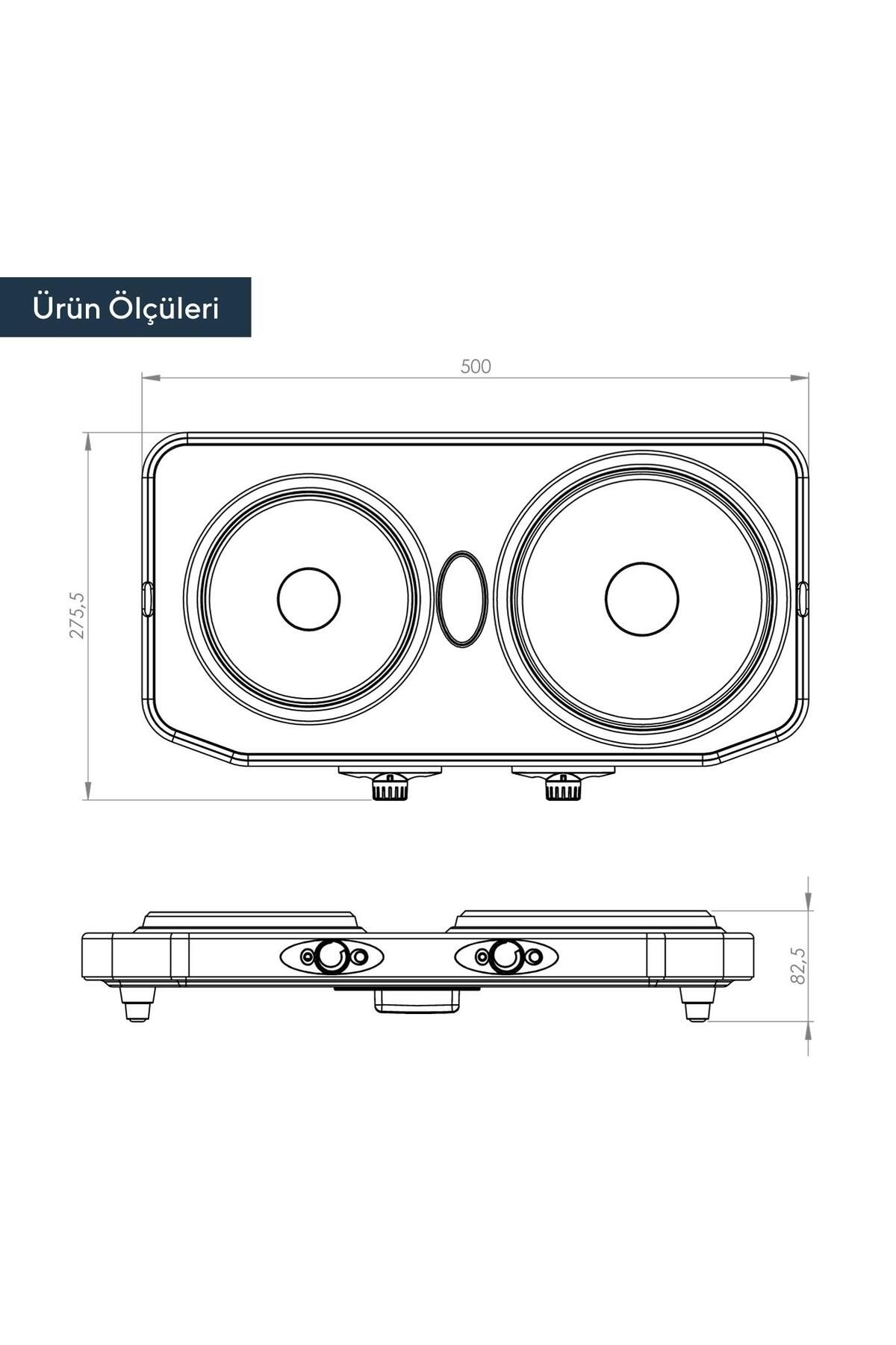 Elektrikli Setüstü Hotplate Ocak Lx-7021