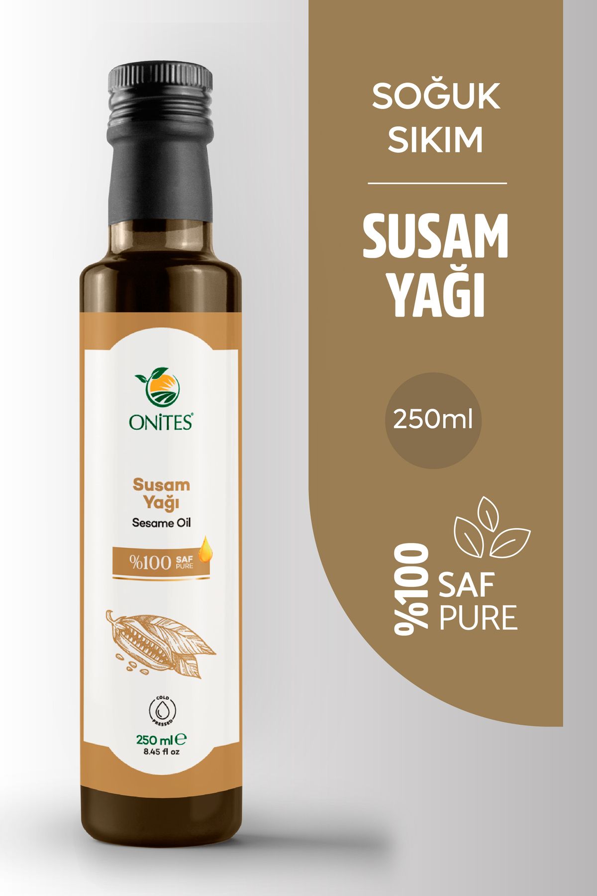 Onites Doğa Susam Yağı- 250ml Saf Salata Ve Y...