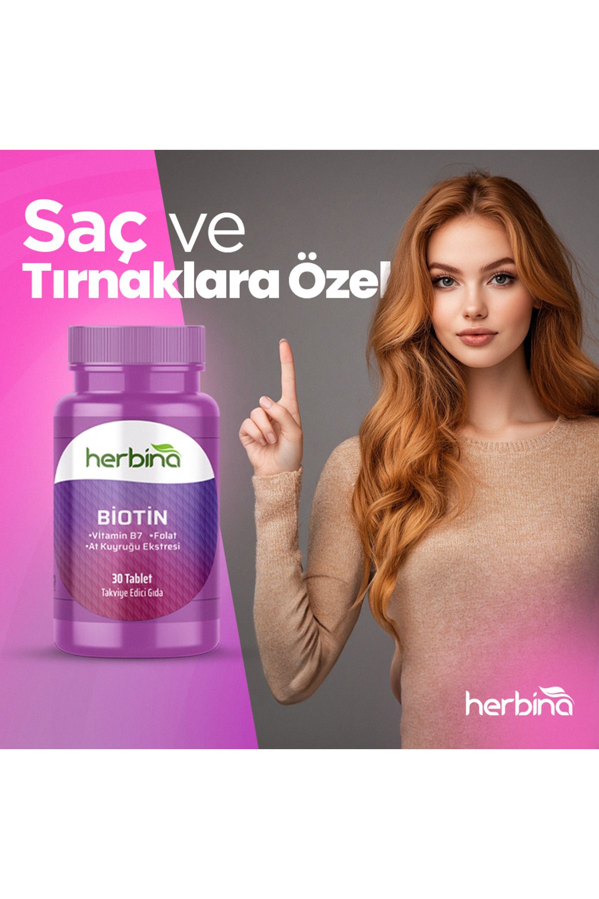 Biotin 5000 mcg At Kuyruğu Ekstresi 30 Tablet