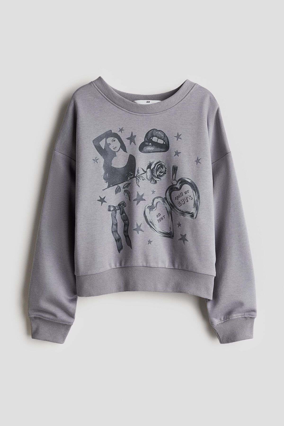 H&M Baskılı Sweatshirt