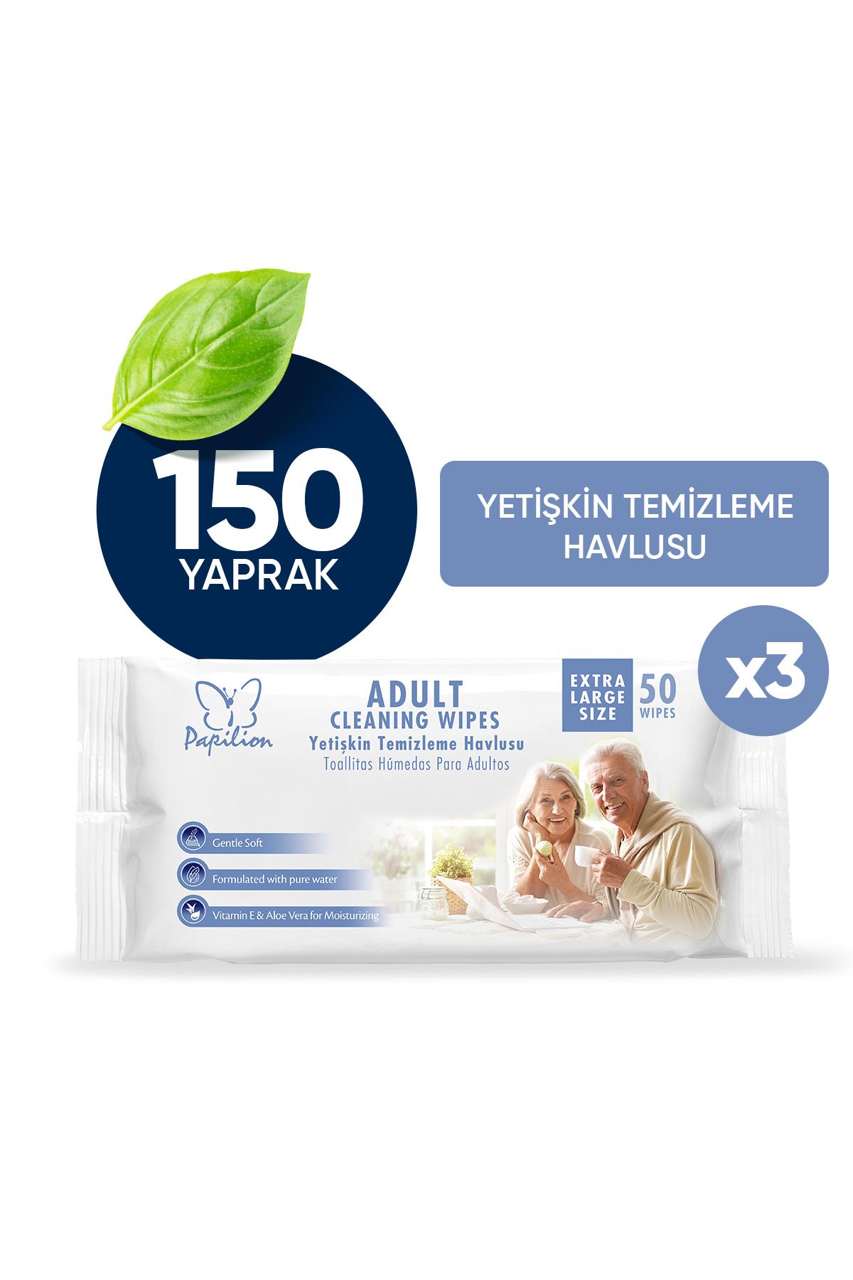 Papilion Aloe Vera Ve EVitamin Destekli Islak...