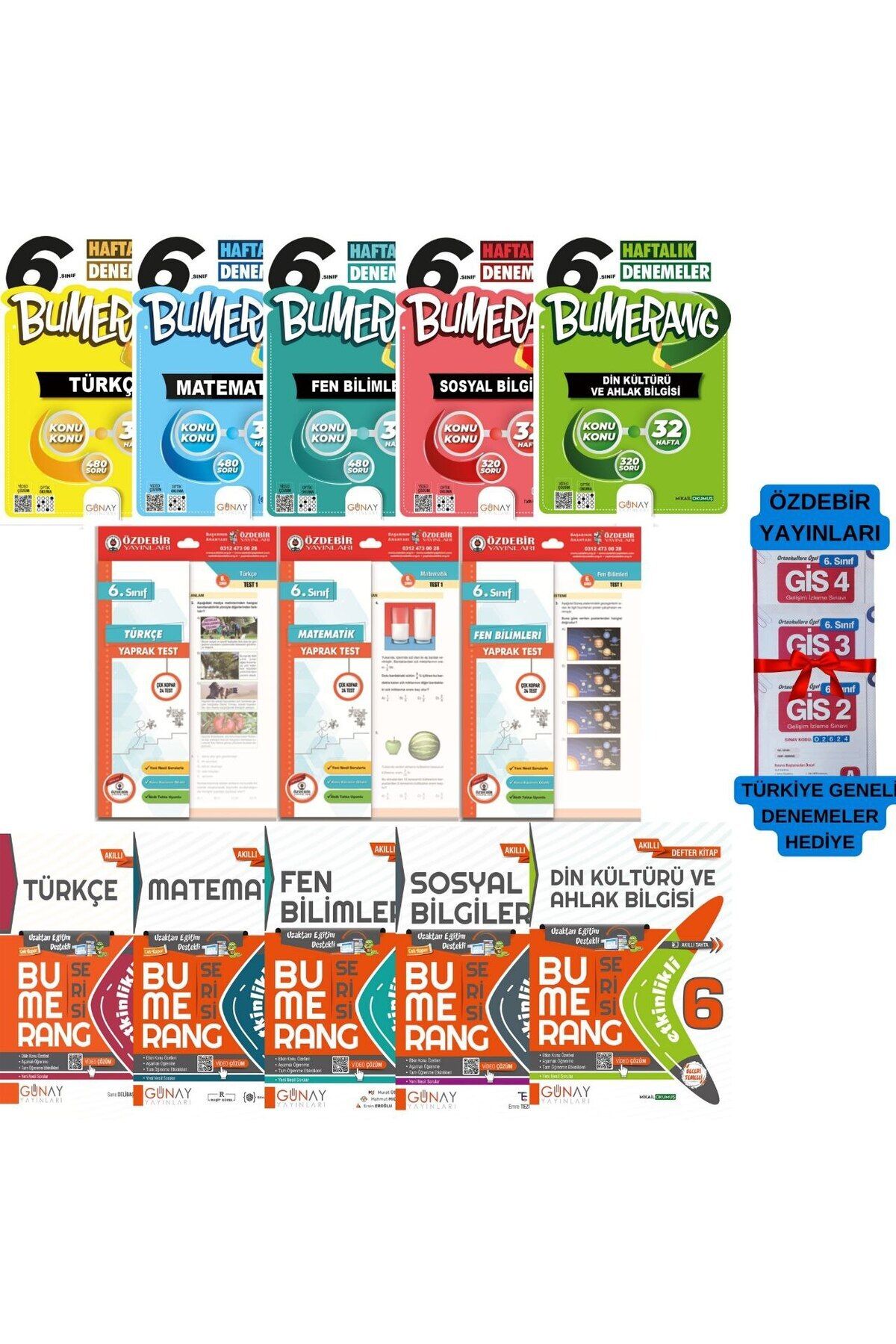 Günay Yayınları2025 YENİ6.Sınıf Bumerang Etki...