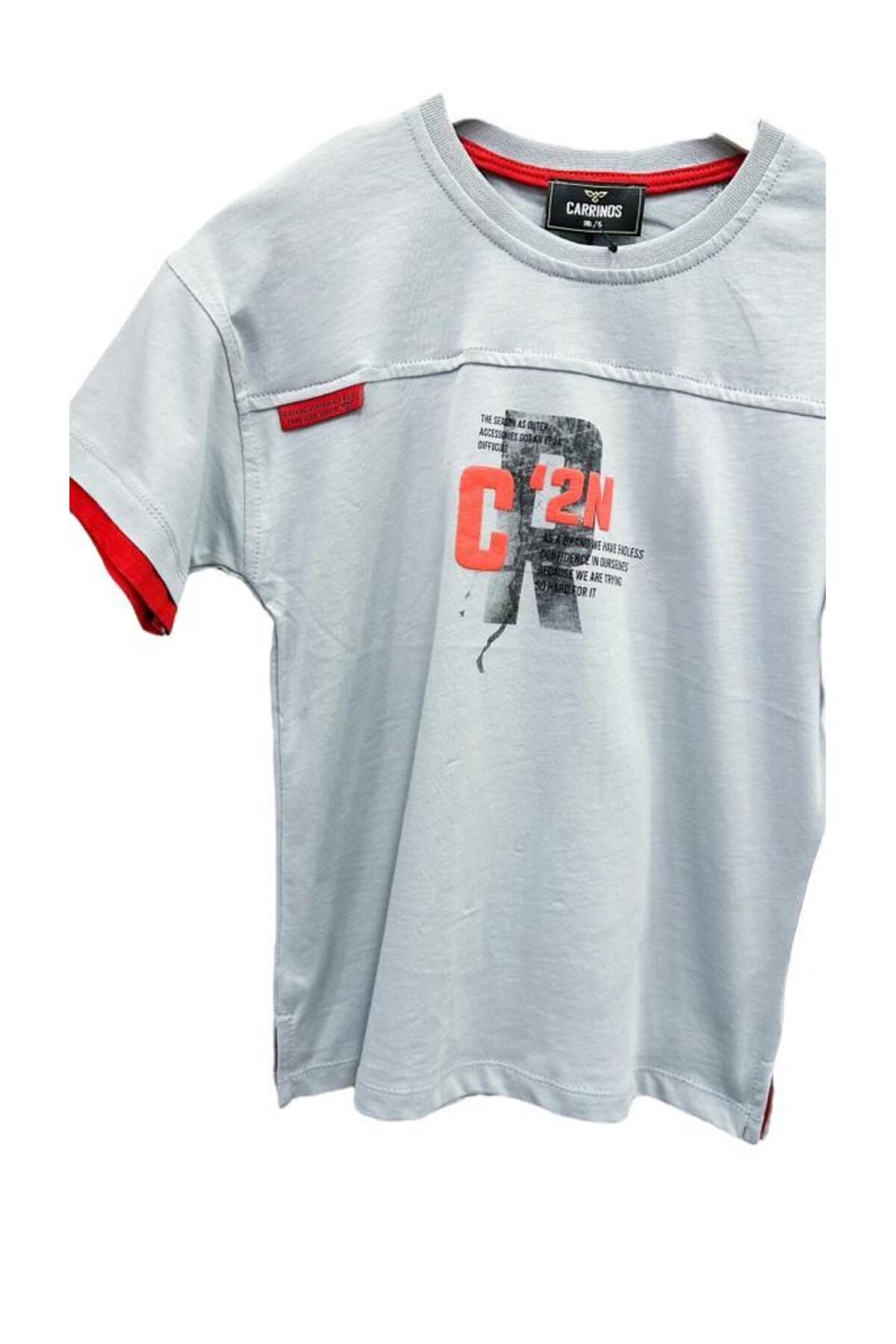 Erkek Çocuk C'2N Yazılı Pamuklu Tshirt