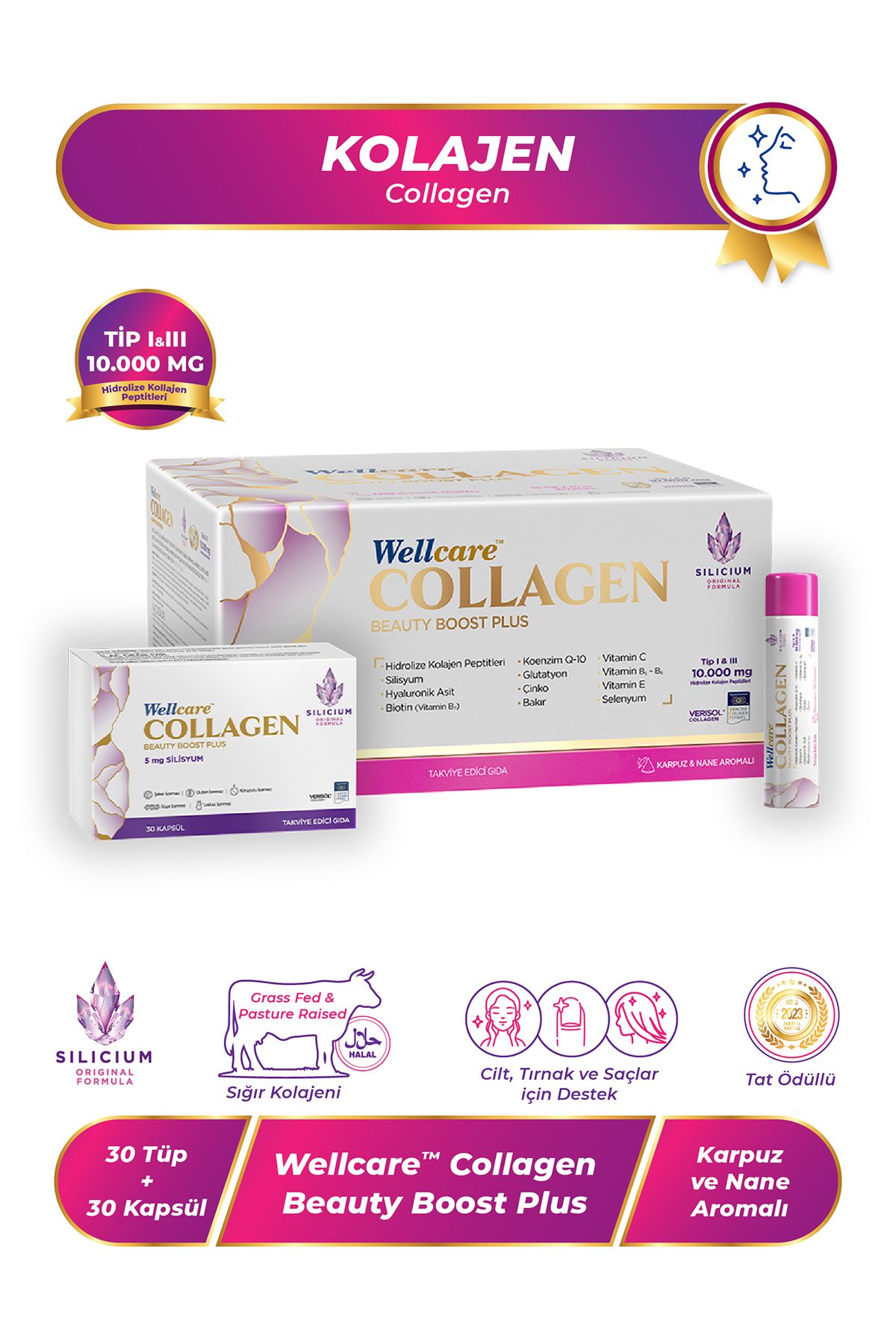 WellcareCollagen BeautyBoost Plus Likit Karpu...