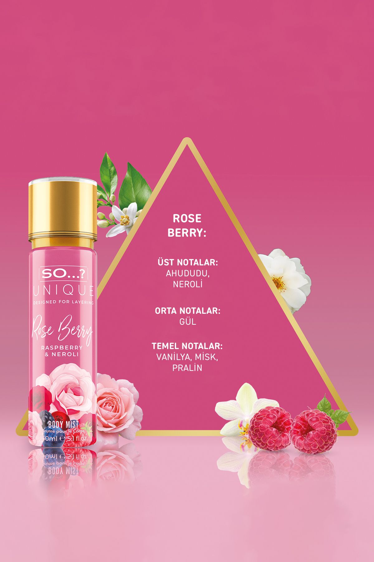 So…? Unique Rose Berry Vücut Spreyi 150ml