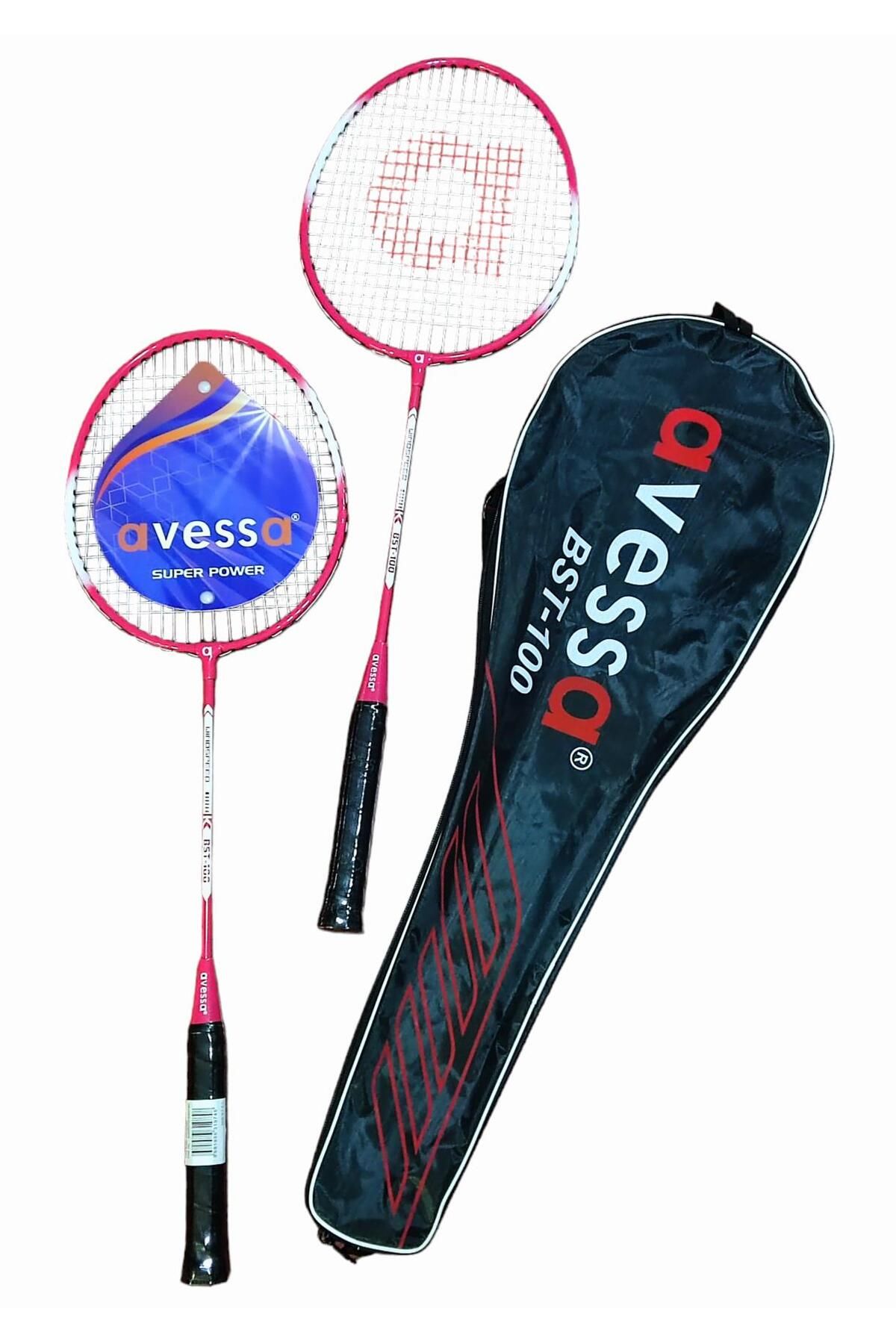 Avessa Bst-100k BadmingtonRaket Set Kırmızı