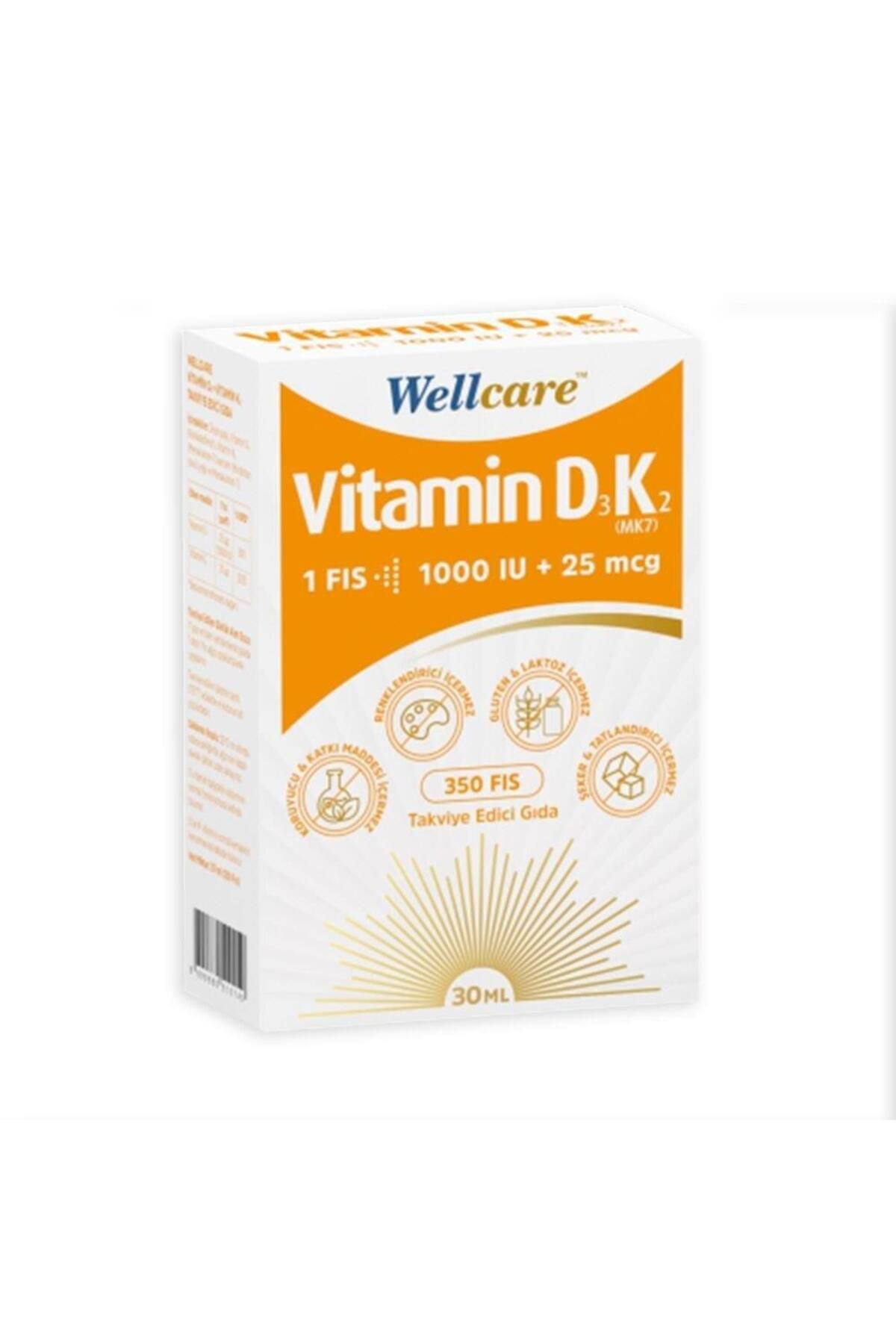 WellcareVitamin D3-K2 1000IU 30 ML Sprey 1014...