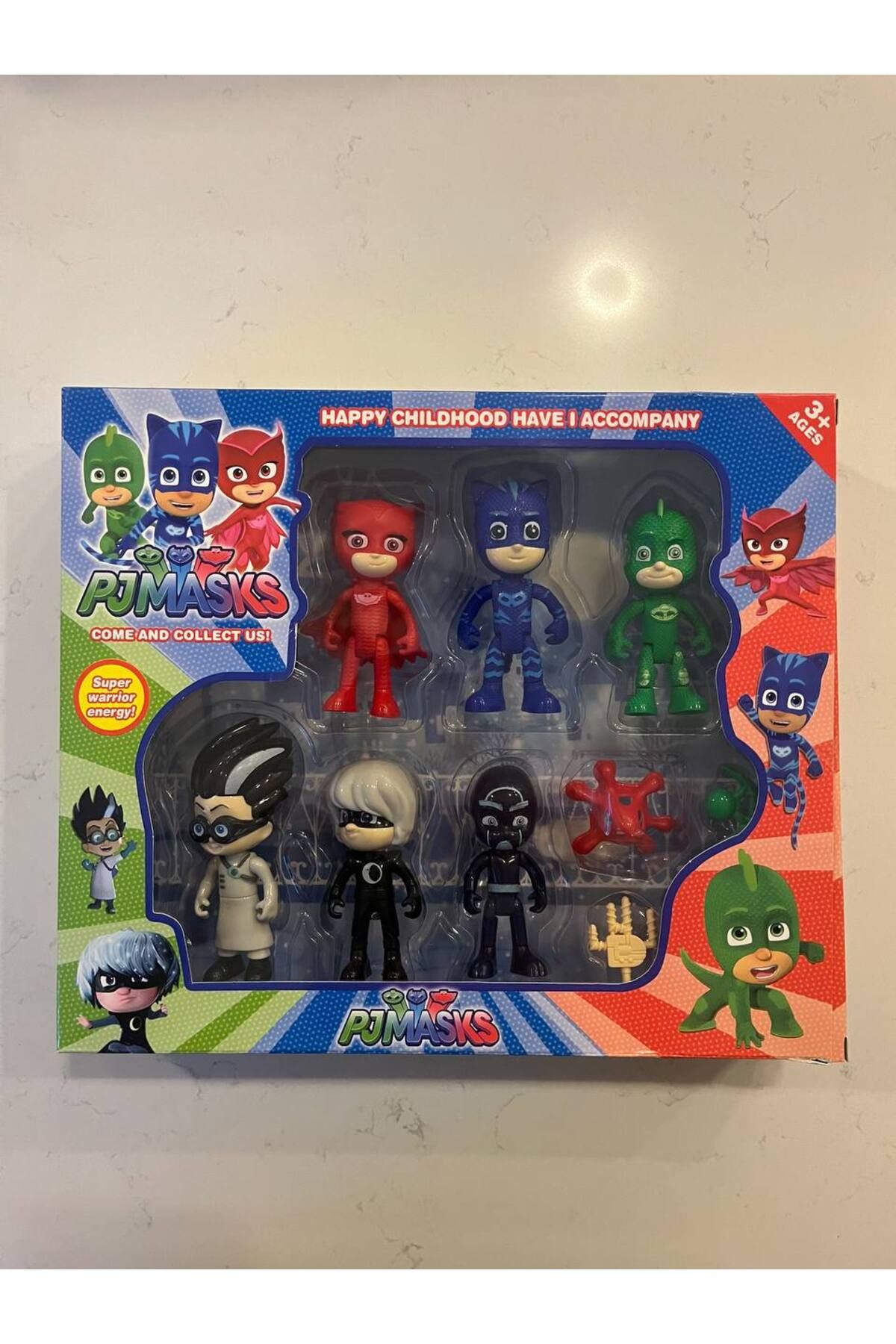 Pijamaskeliler Pjmasks Figür Oyuncak Seti 6lü Karakter Seti 9 Parça