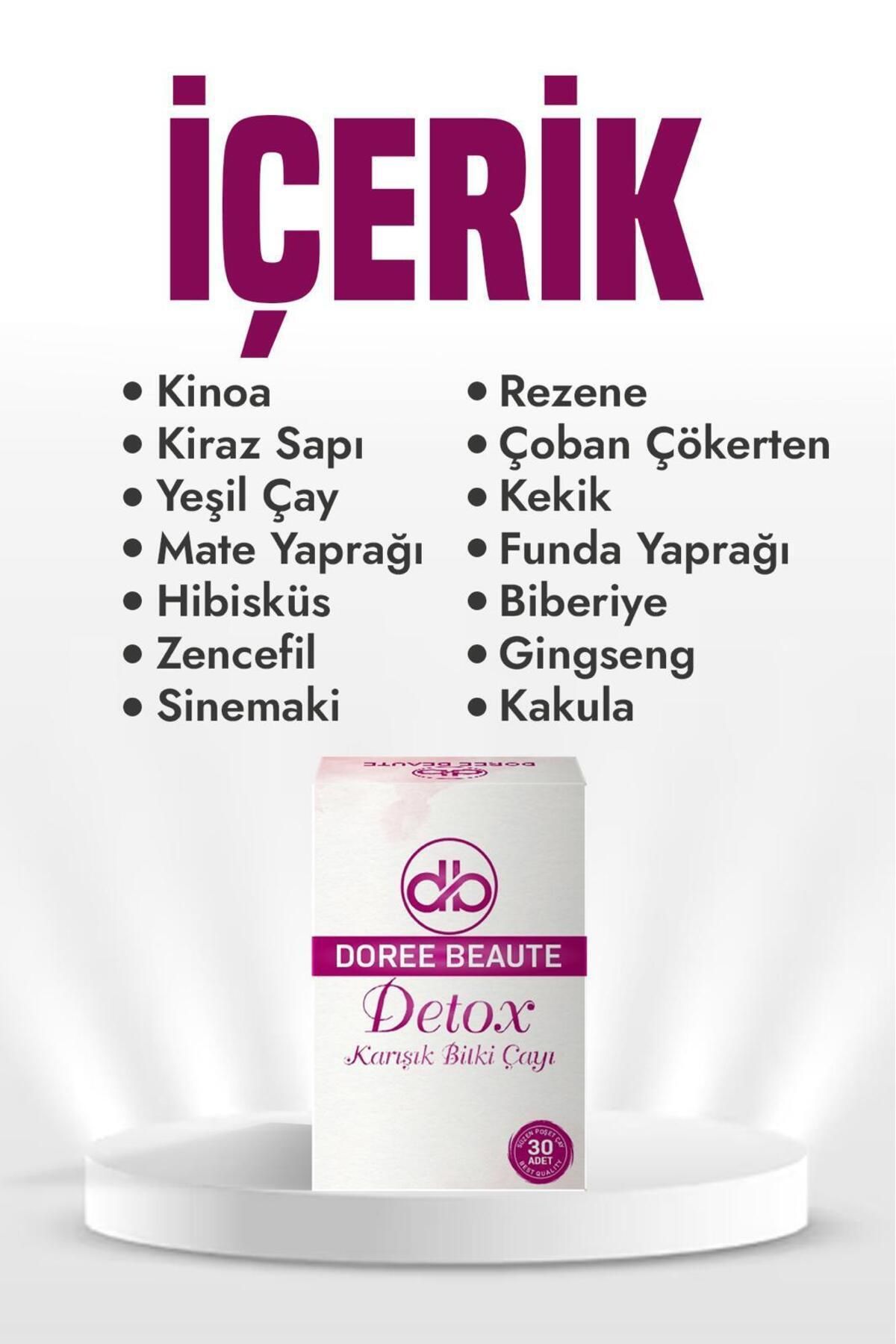 Detox Kinoa Karışımlı Zayıflama1 Yardımcı Bitkisel Çayı 3 Li Set