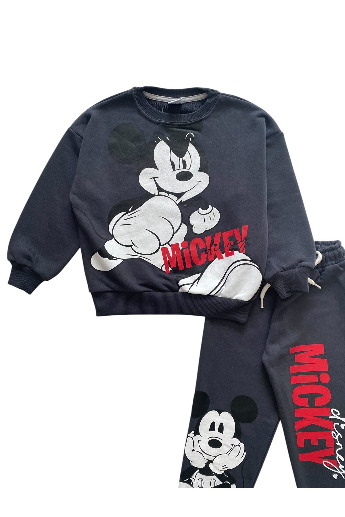 Erkek Çocuk Pamuklu Mickey Mouse Desenli Eşofman Takımı