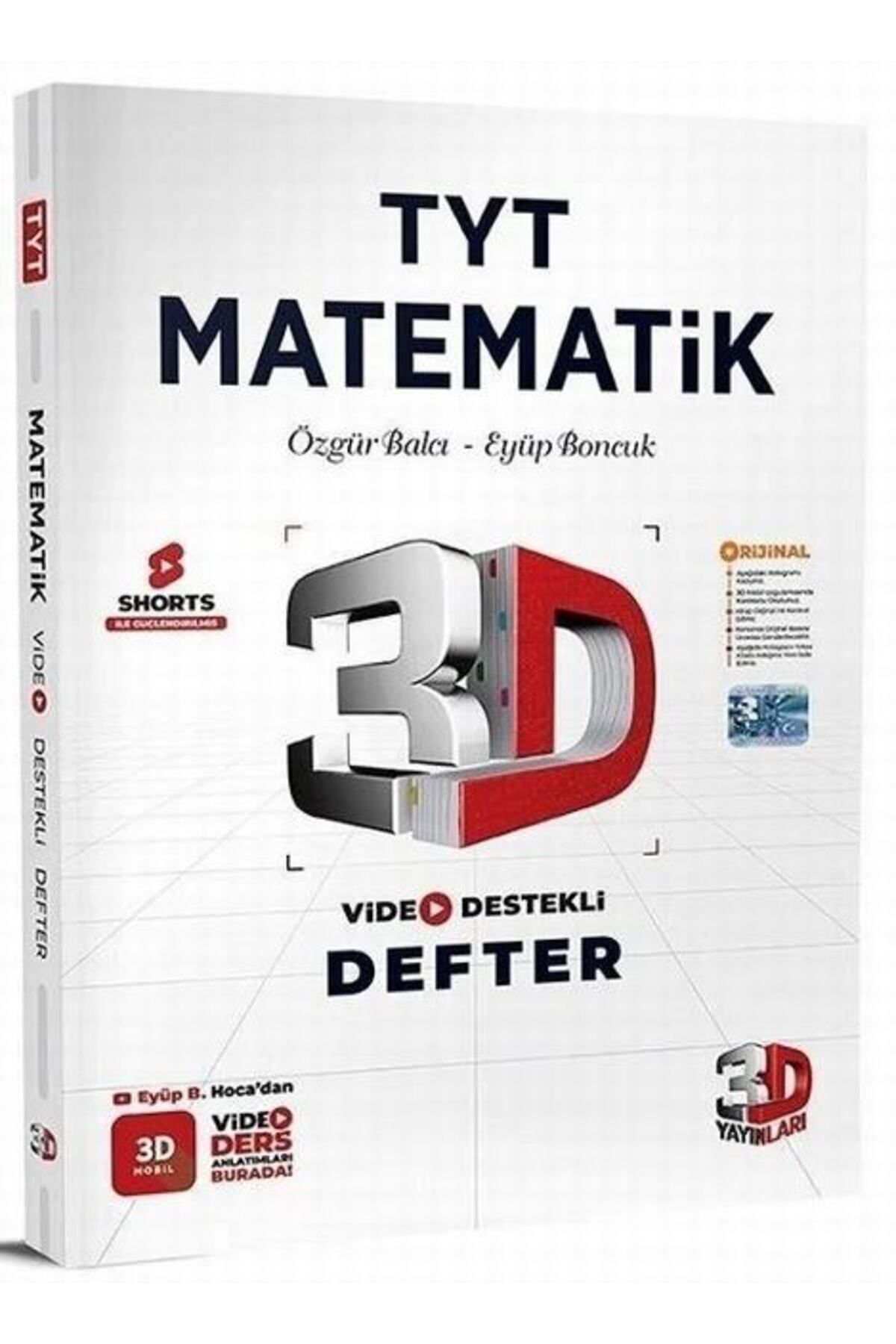 3D YayınlarıTyt MatematikVideo Destekli Defte...