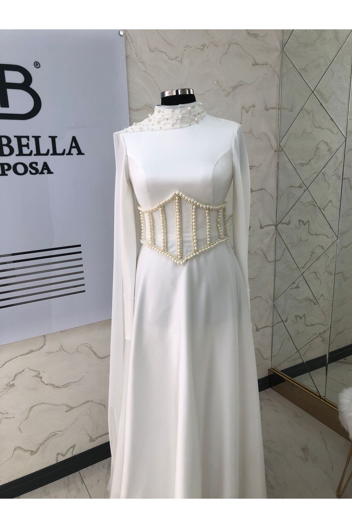 la bella sposa korsajlıelbise