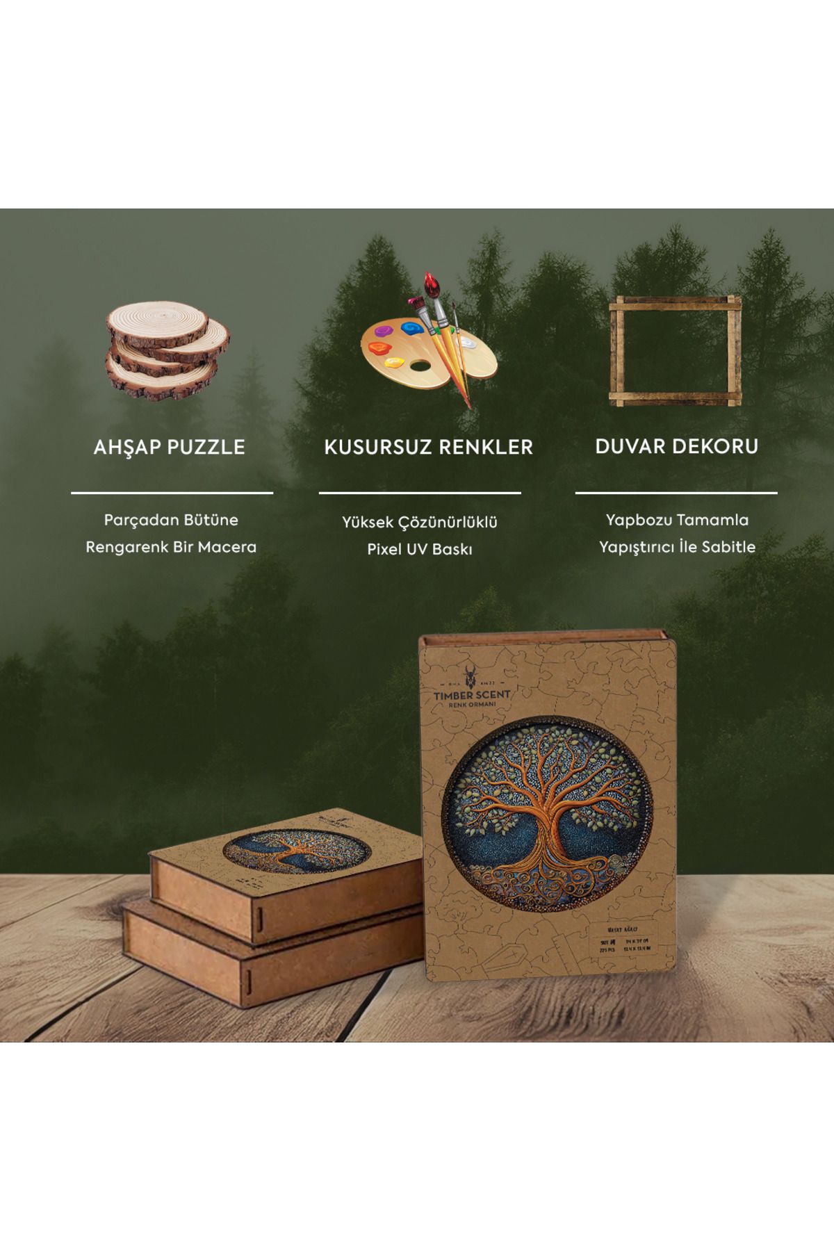 Timber Scent Yıldızlı Hayat Ağacı Puzzle