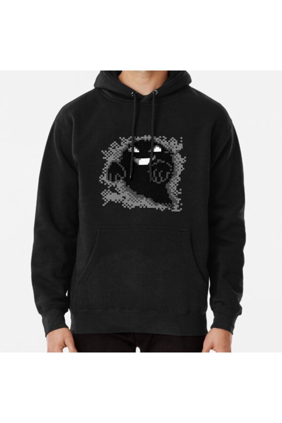 Hvit SteinMissingno 2Baskılı Sweatshirt