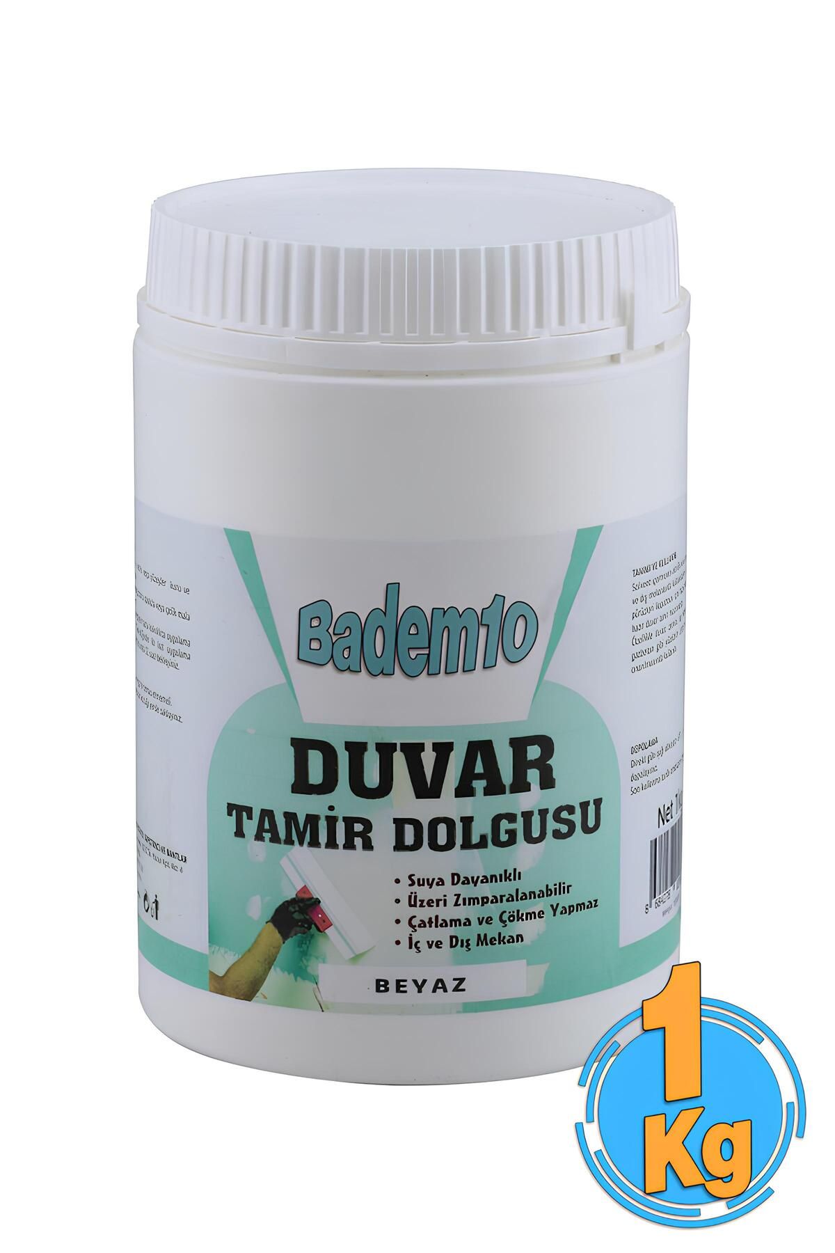 Badem10 Duvar Tamir Dolgusu(1 KG) Macunu Zemi...