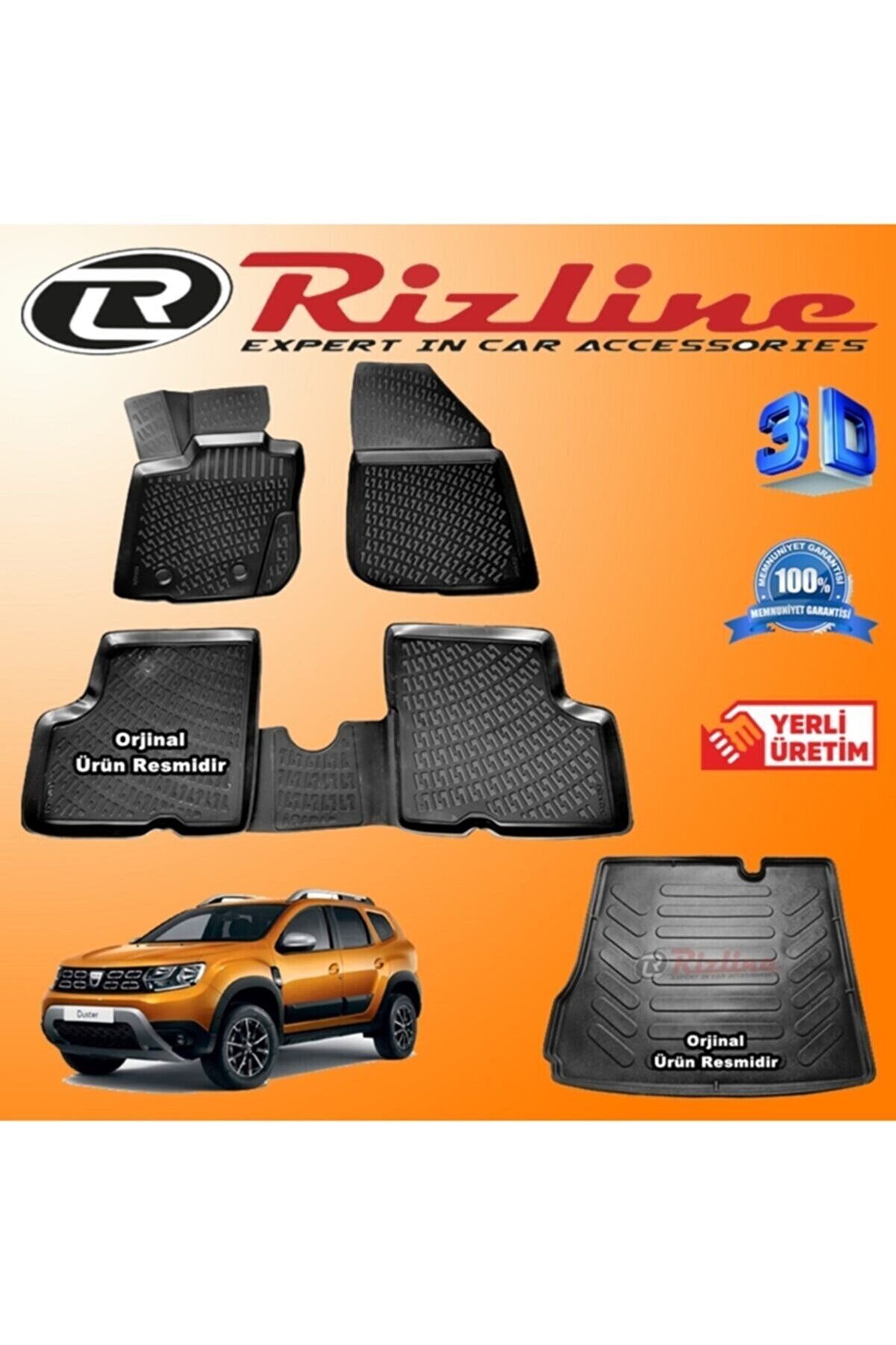 Rizline Dacia Duster 4x2 3dPaspas 3d Bagaj Ha...