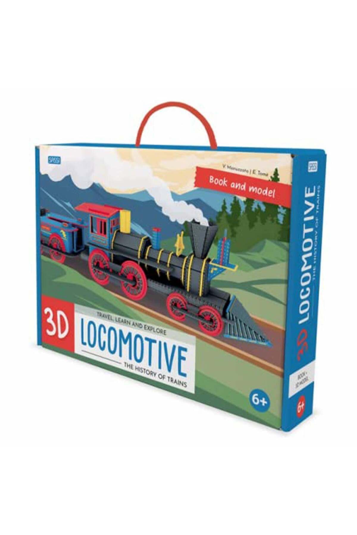 Sassi Junior 3D LOCOMOTIVE -BOOK AND 3D MODEL