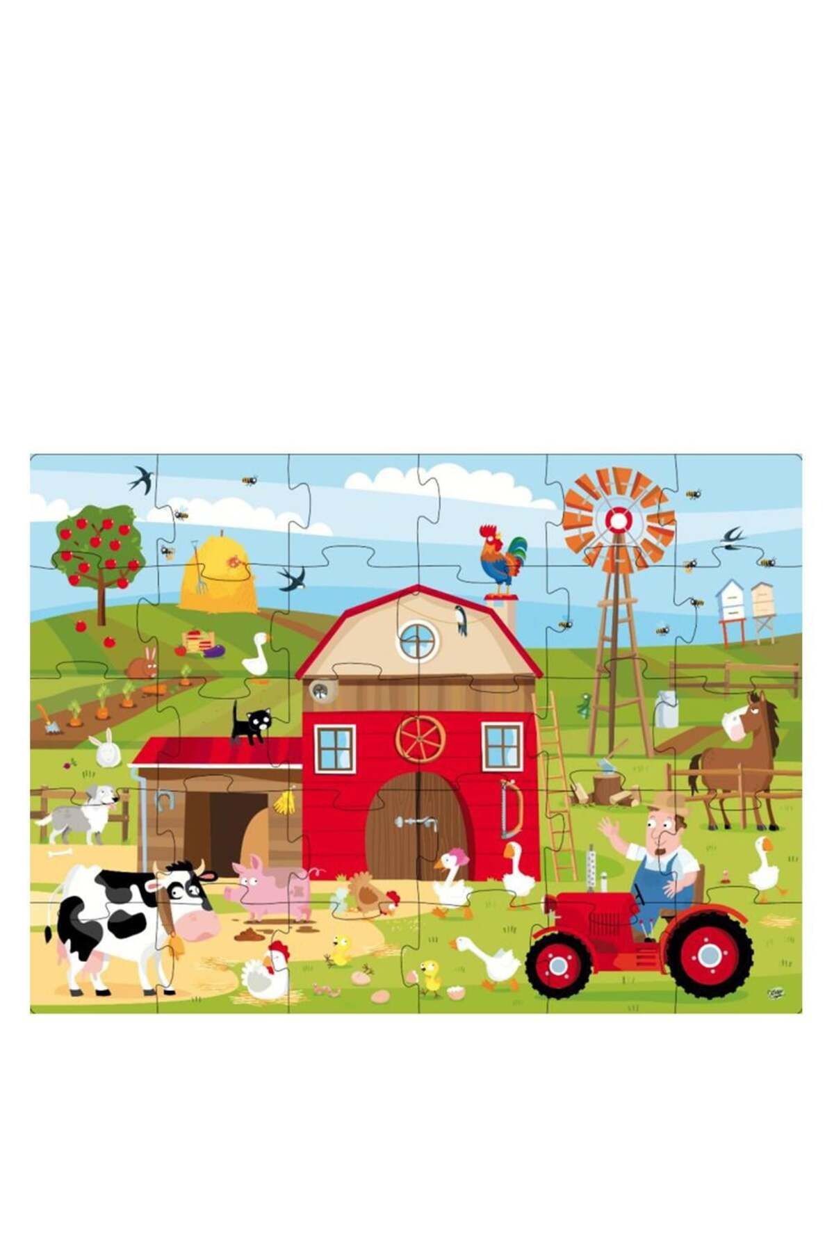 FARM FRIENDS - BOOK AND GIANT PUZZLE