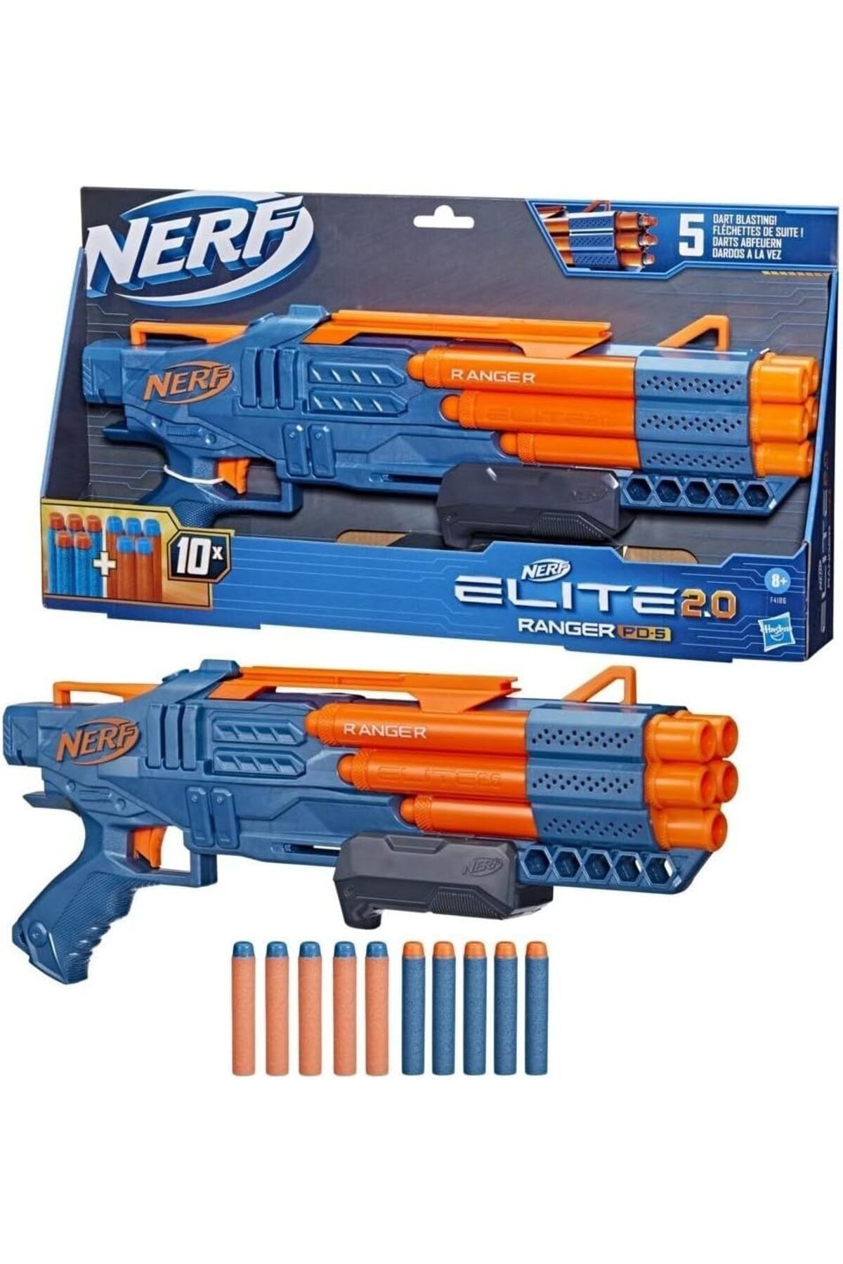 Nerf Elite 2.0 Ranger PD-5Blaster 10 Adet Ner...