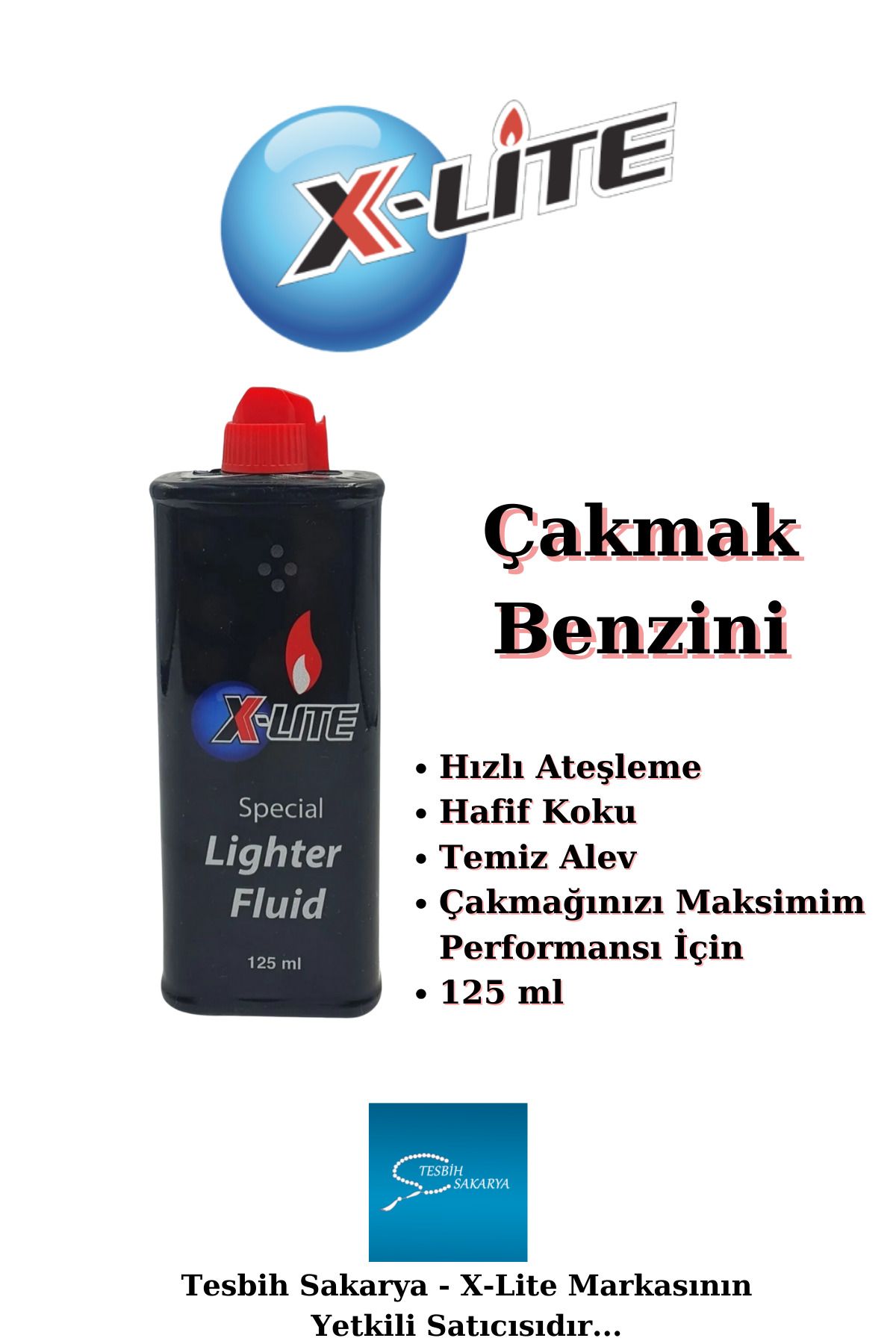 X-LiteÇakmak Benzini - 125ml - Zippo tarzı Be...