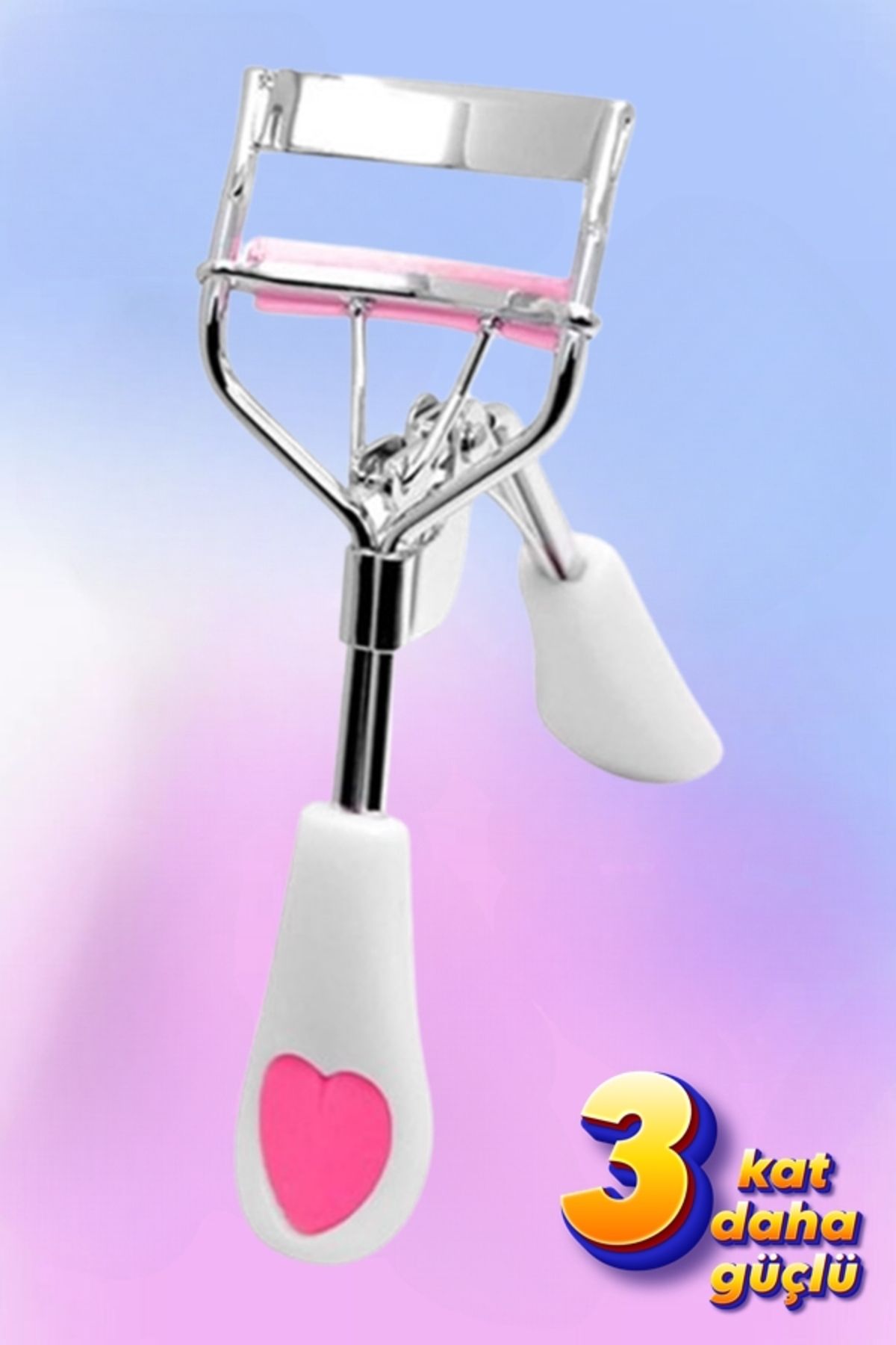 Kalpli 3 Kat Güçlü Kaydırmaz Kirpik Kıvırıcı Eyelash Curler