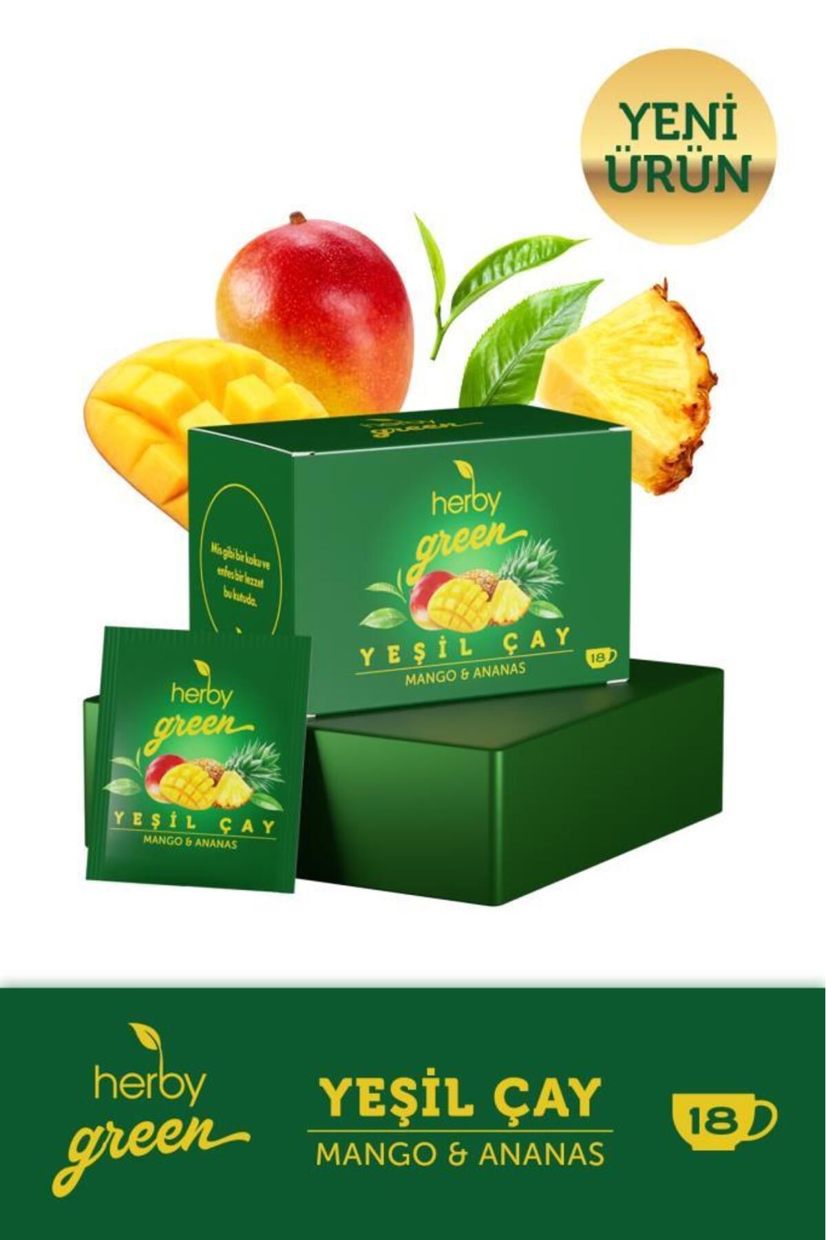 Herby Yeşil Çay Mango VeAnanaslı